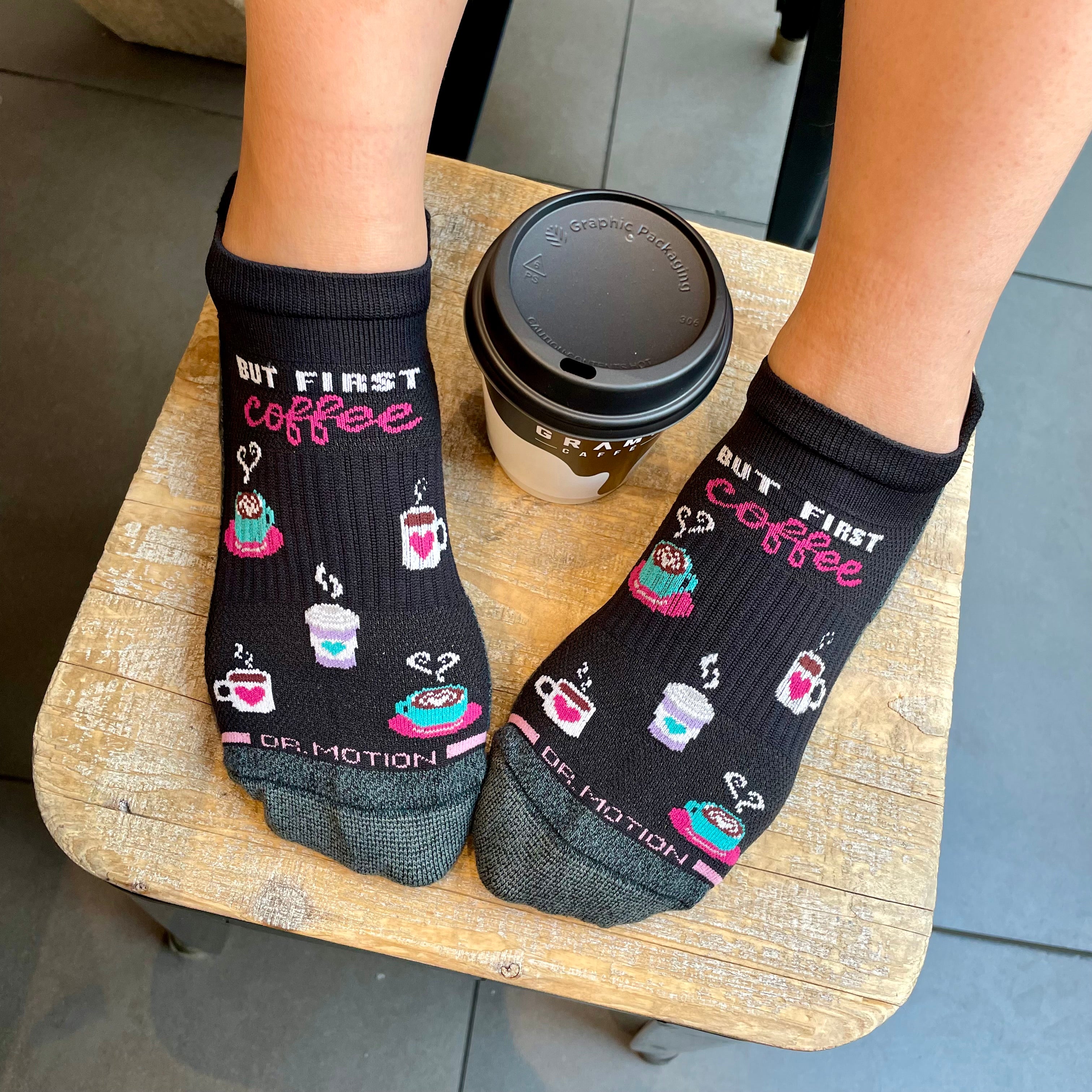 Morning Coffee | Ankle Compression Socks For Women
