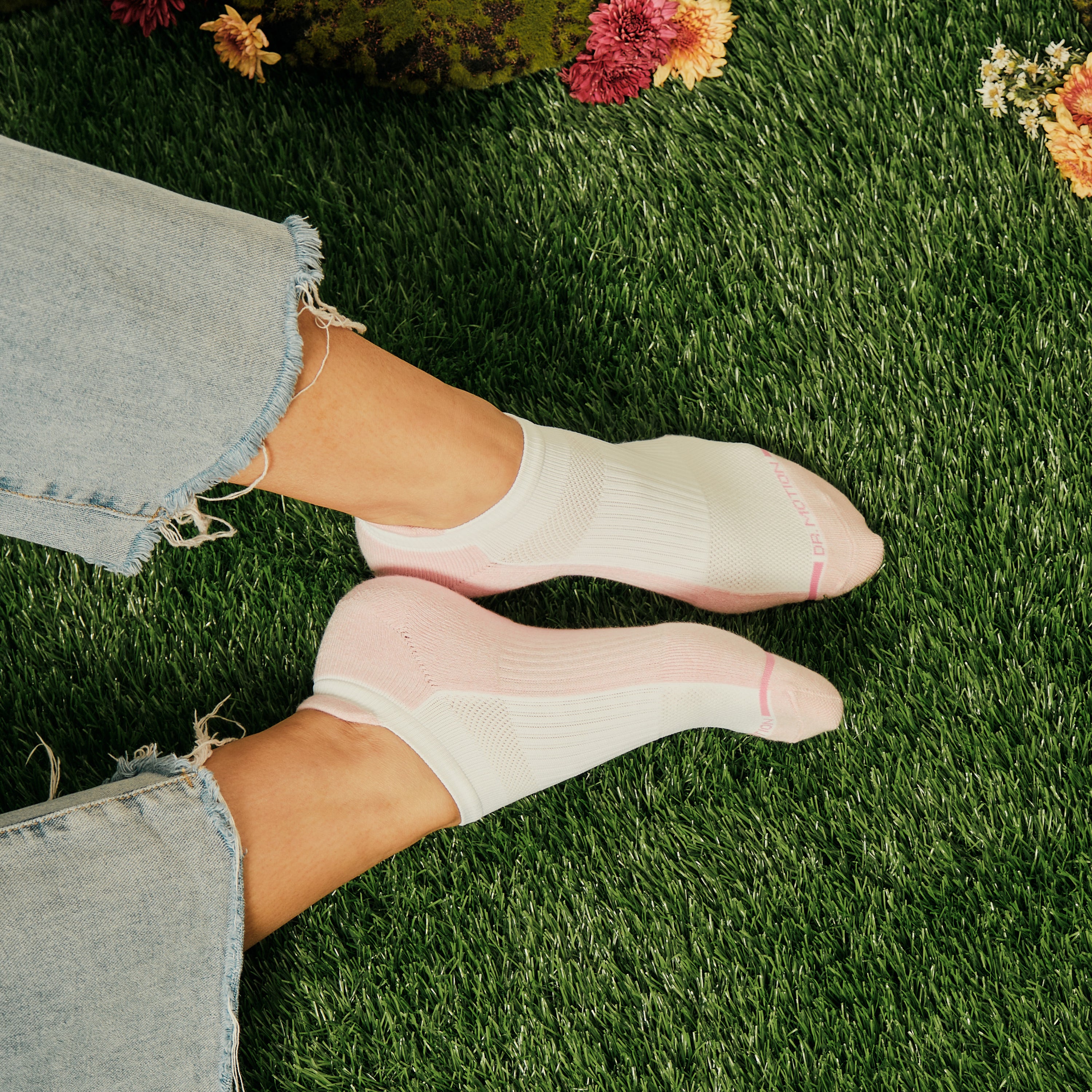 Floral Dots | Ankle Compression Socks For Women