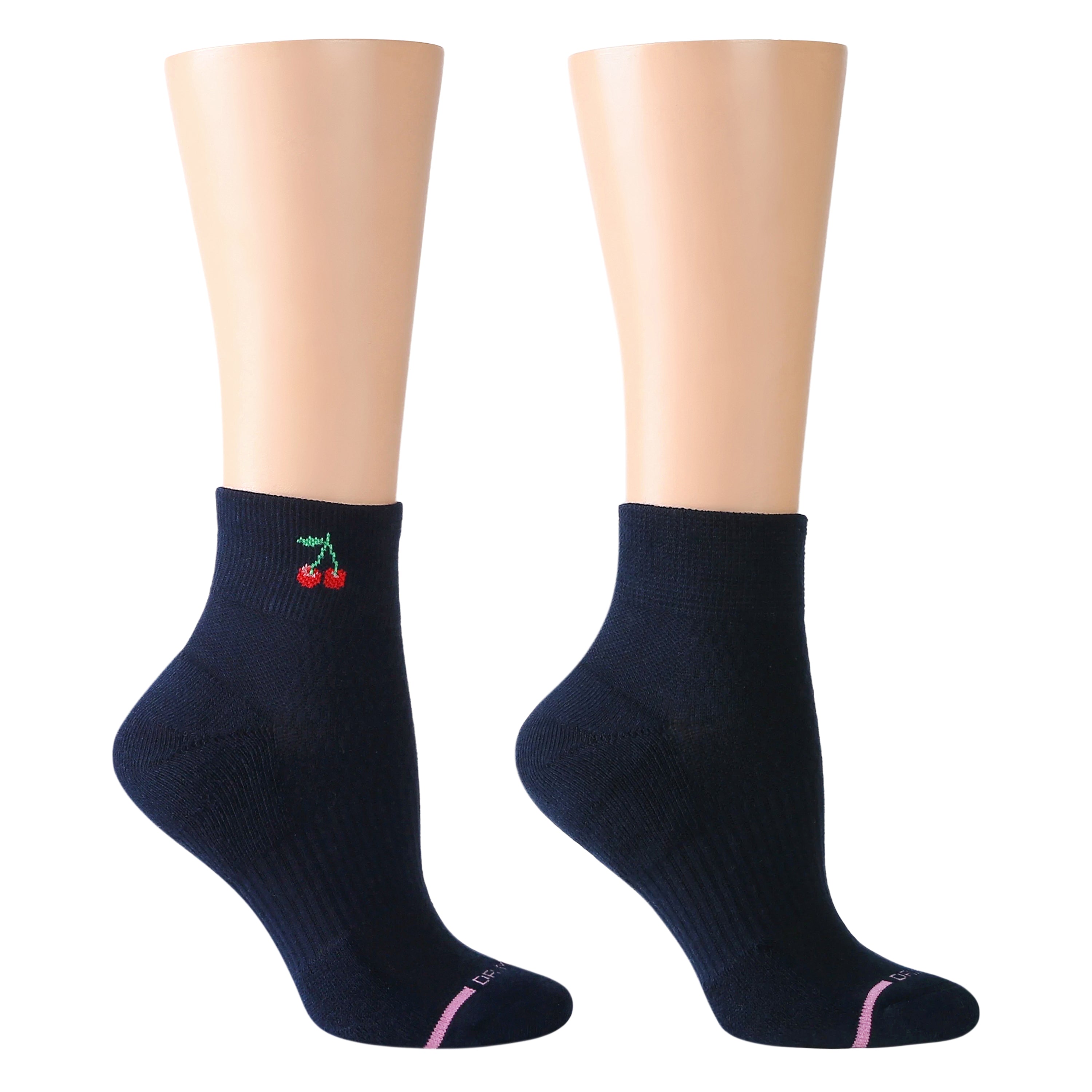 Cherry | Quarter Compression Socks For Women