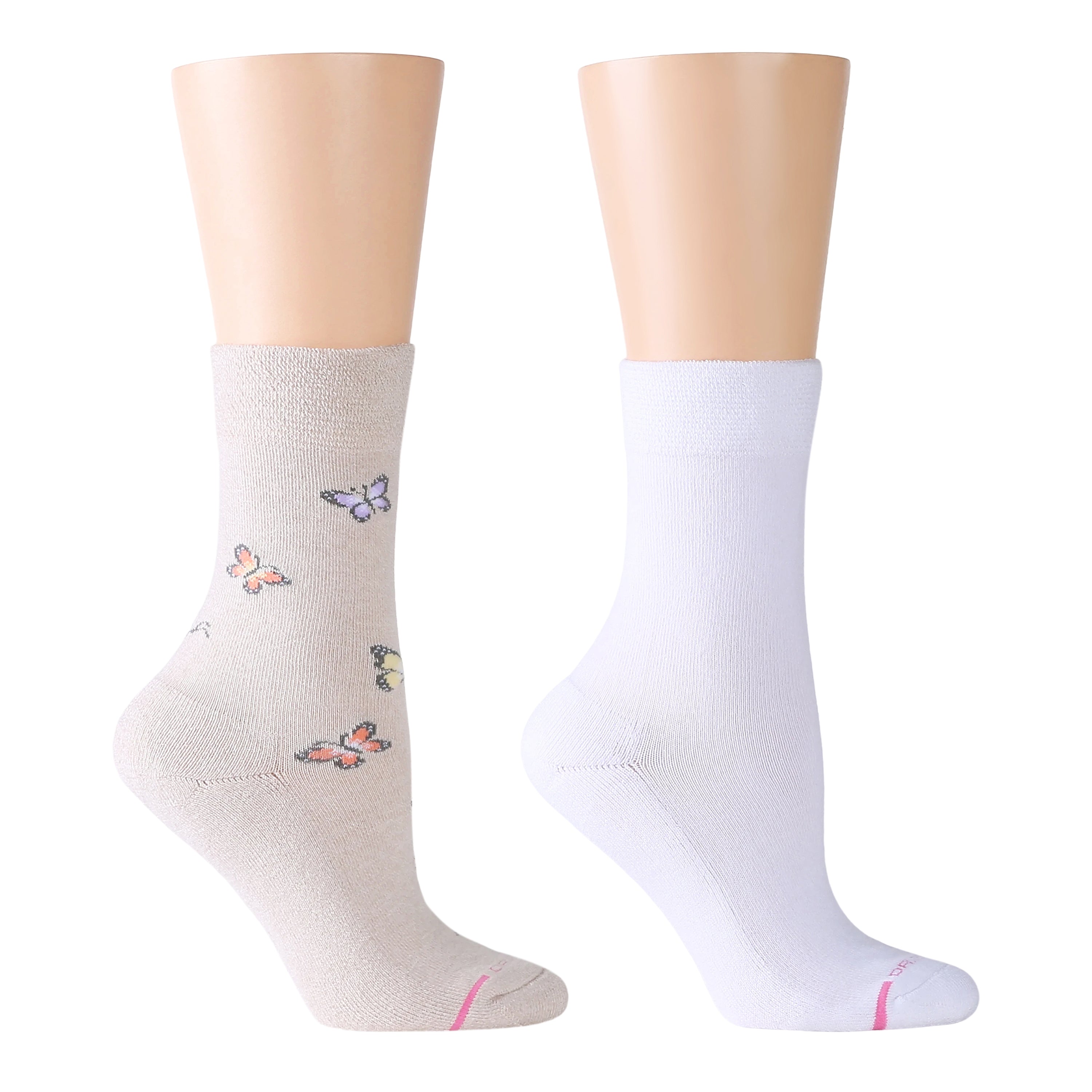 Butterflies | Diabetic Half Cushion Socks For Women