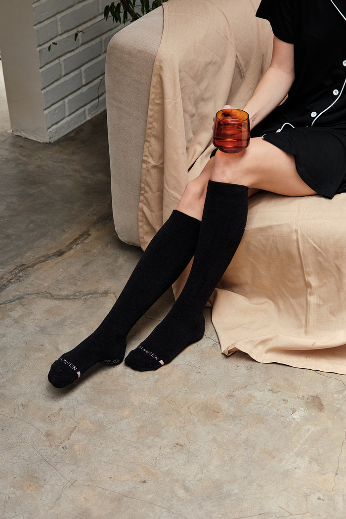 Cozy compression knee-high socks lifestyle