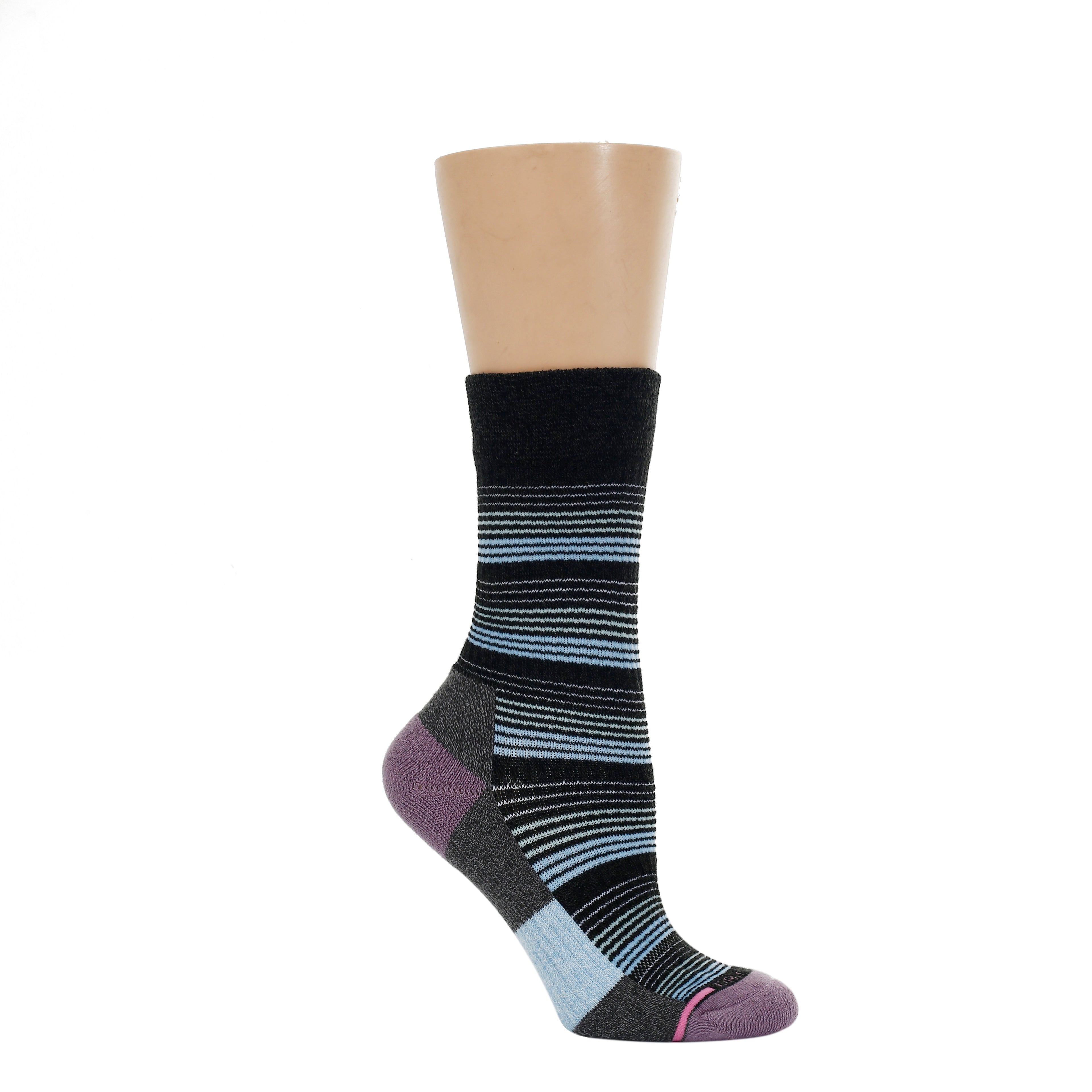 Waterfall Stripe | Compression Outdoor Medium Weight Crew For Women