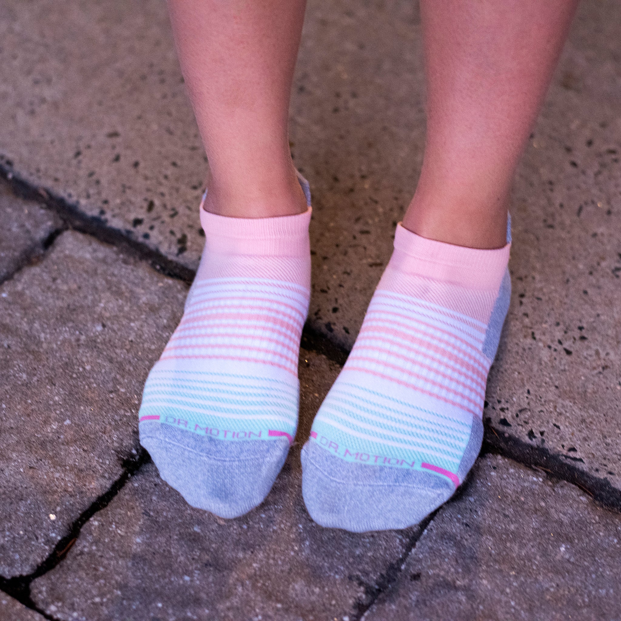Ombre Stripe | Ankle Compression Socks For Women