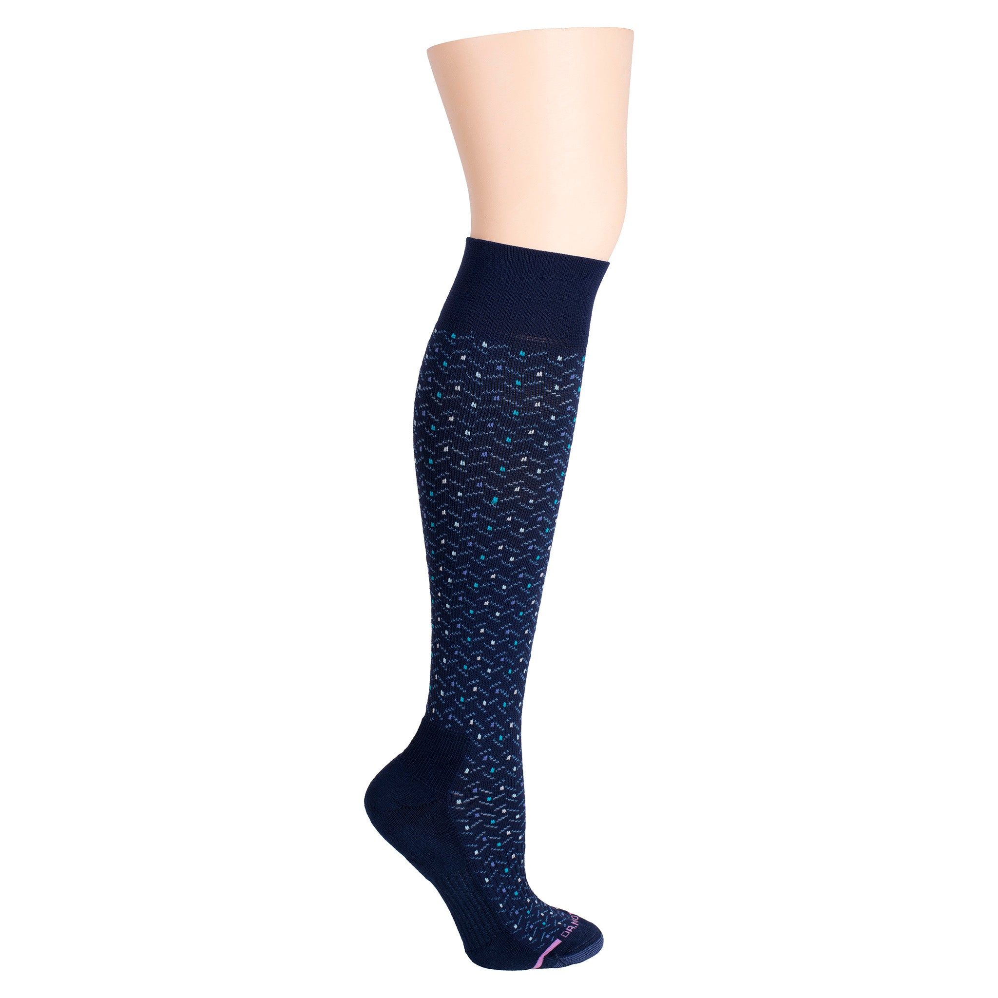 Dots & Hbone | Knee-High Compression Socks For Women