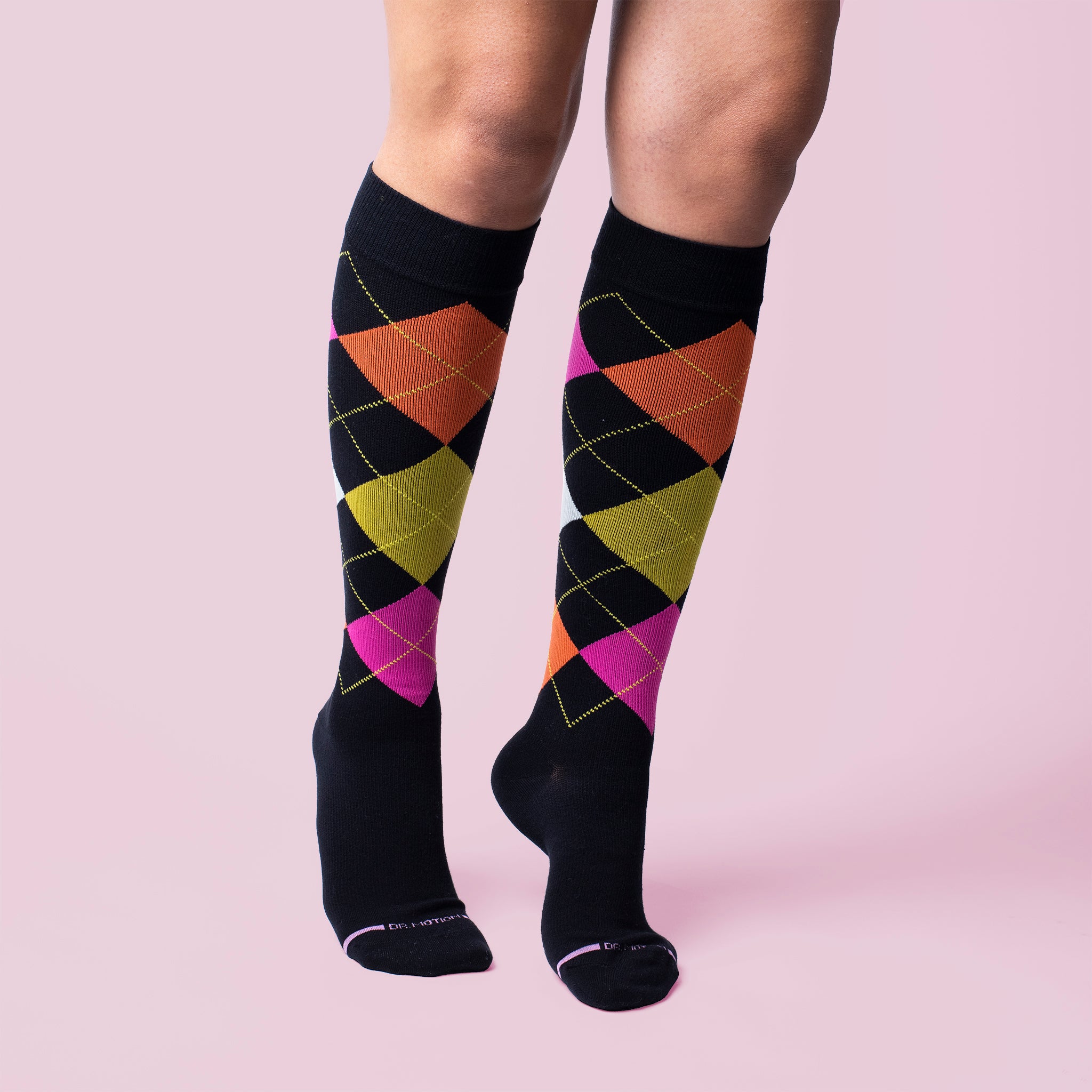 Argyle | Knee-High Compression Socks For Women