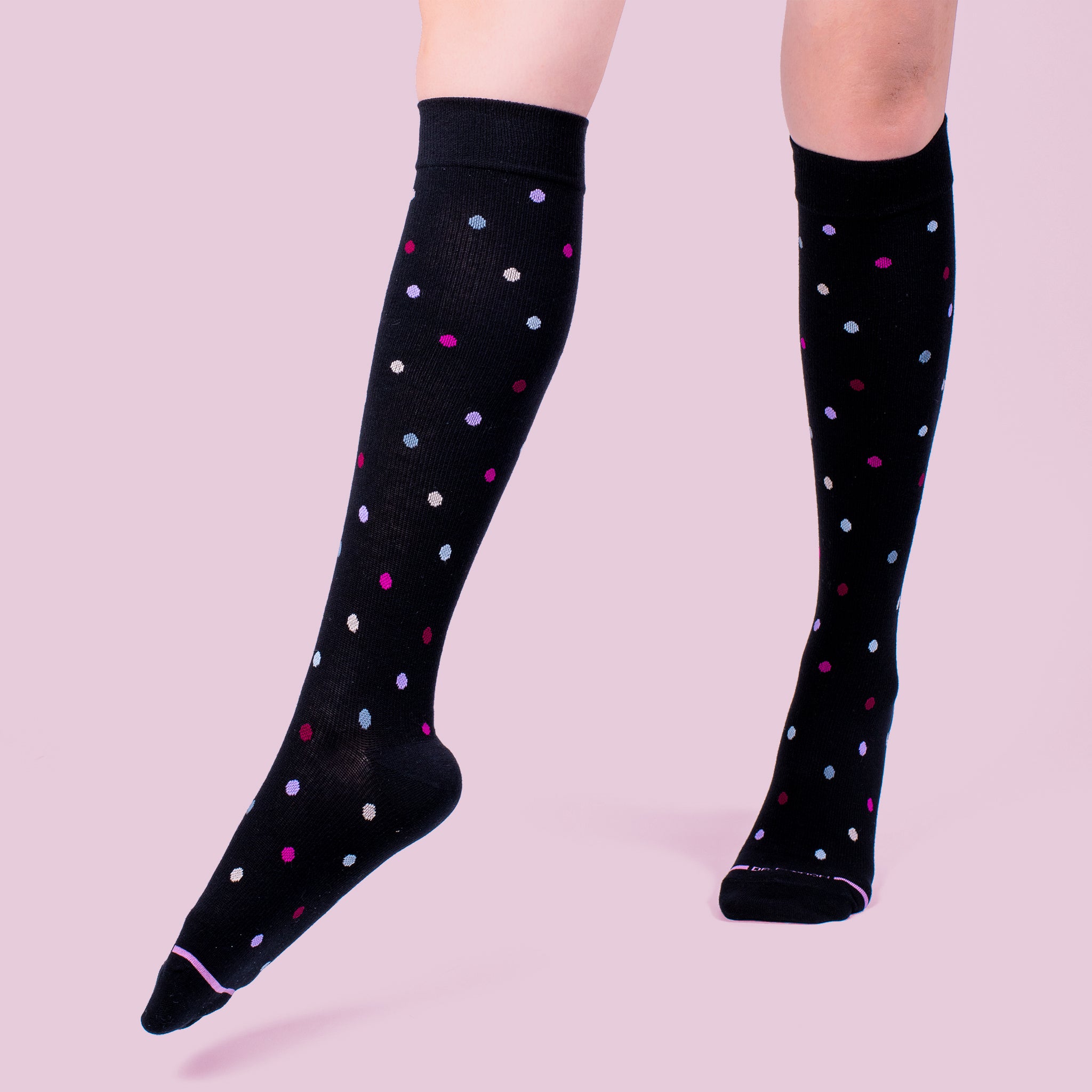 Dancing Dots | Knee-High Compression Socks For Women