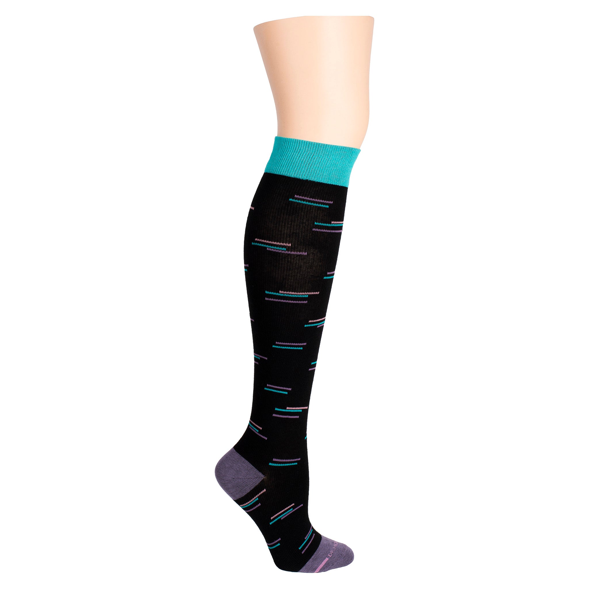 Broken Stripe Patch | Knee-High Compression Socks For Women