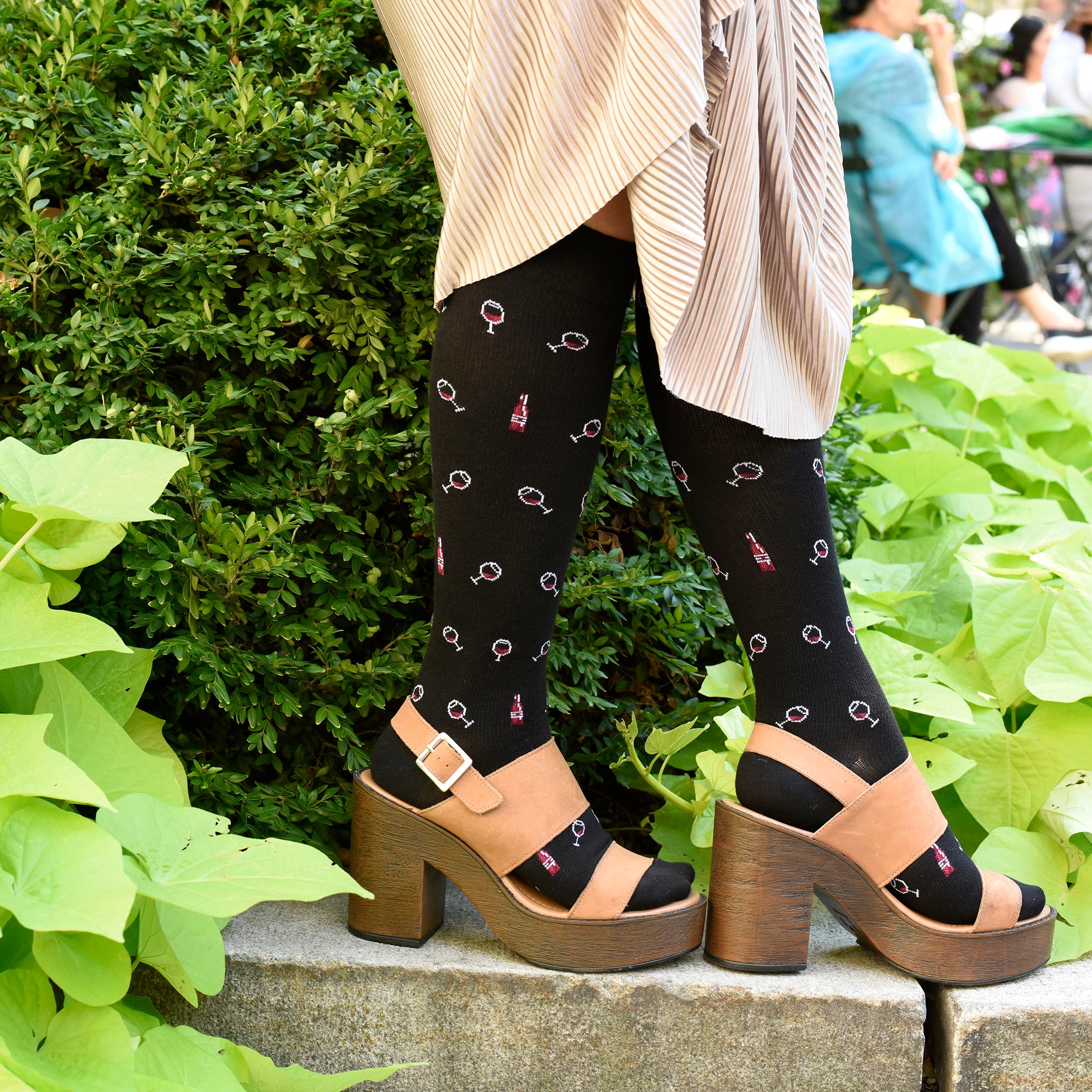 Wine | Knee-High Compression Socks For Women