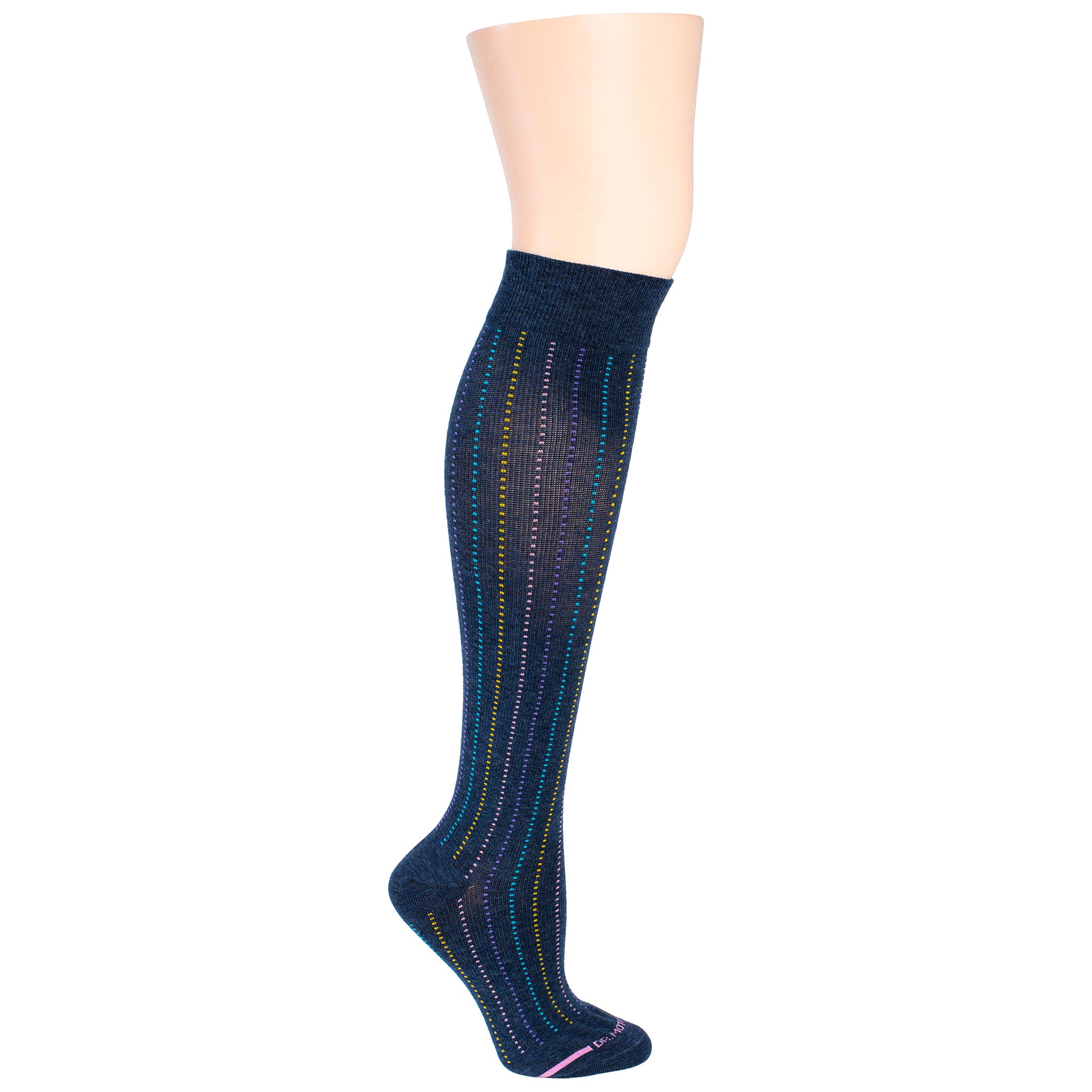 Broken Vertical Stripe | Knee-High Compression Socks For Women