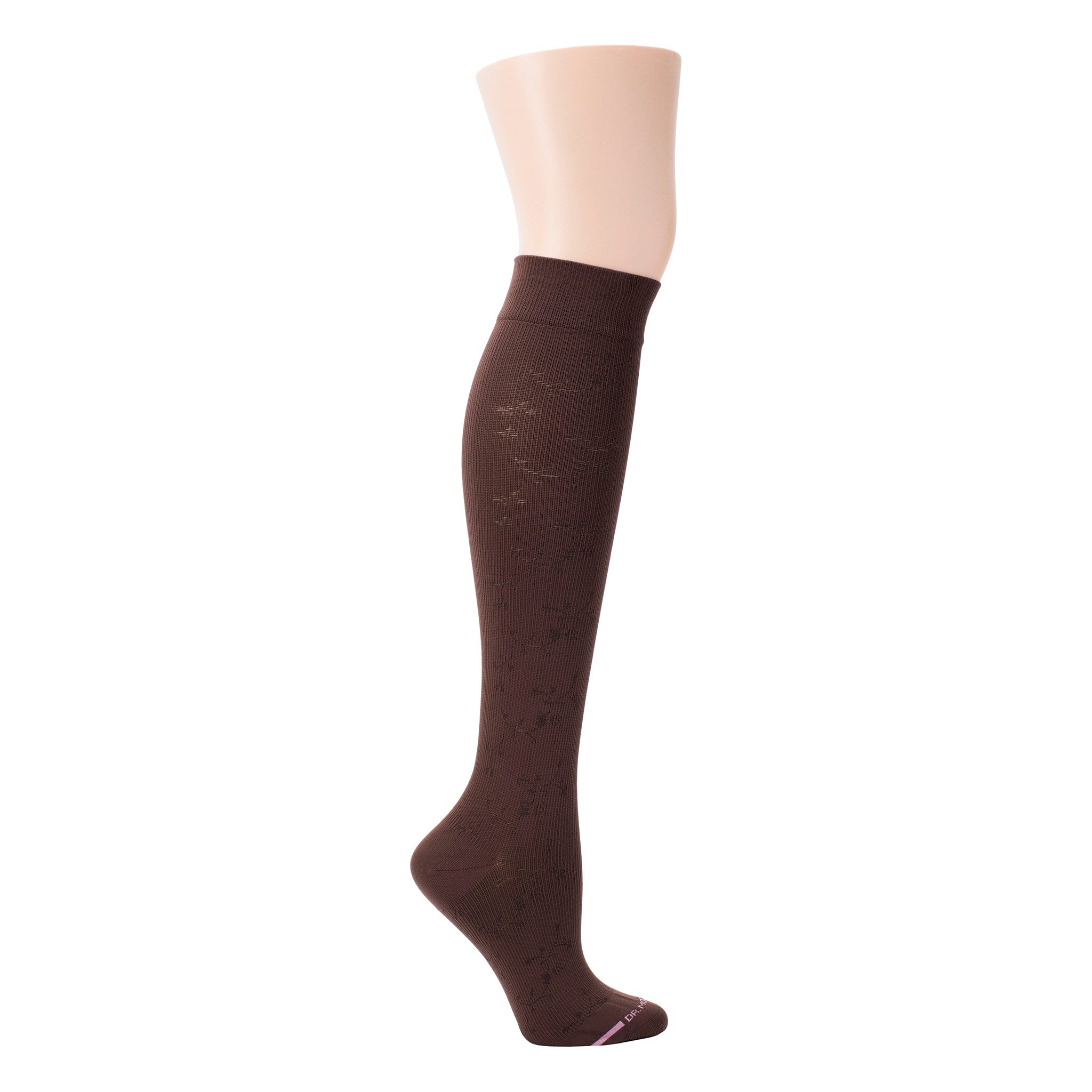 Floral Texture | Knee-High Compression Socks For Women