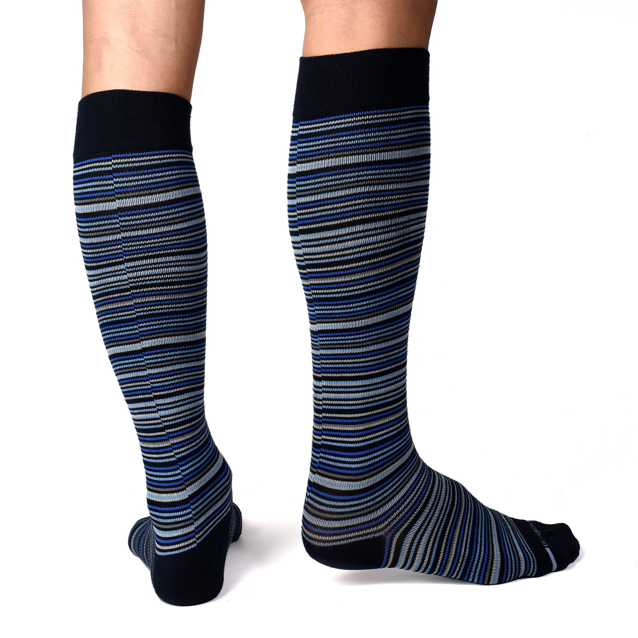 Multi Thin Stripe | Knee-High Compression Socks For Men