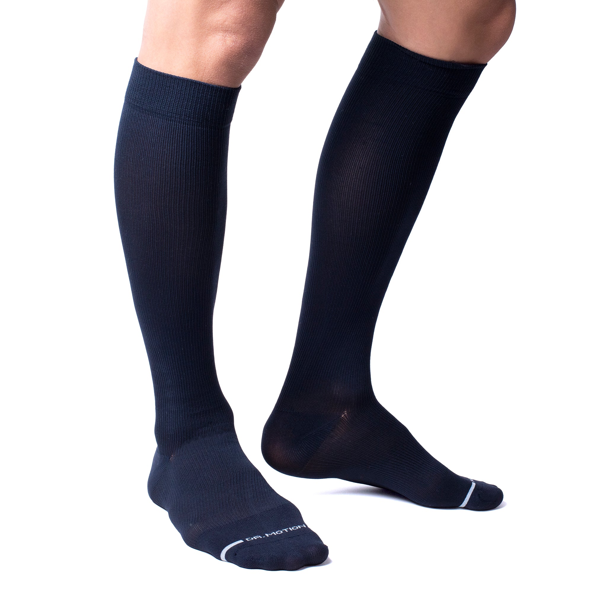 Solid Microfiber Nylon | Knee-High Compression Socks For Men