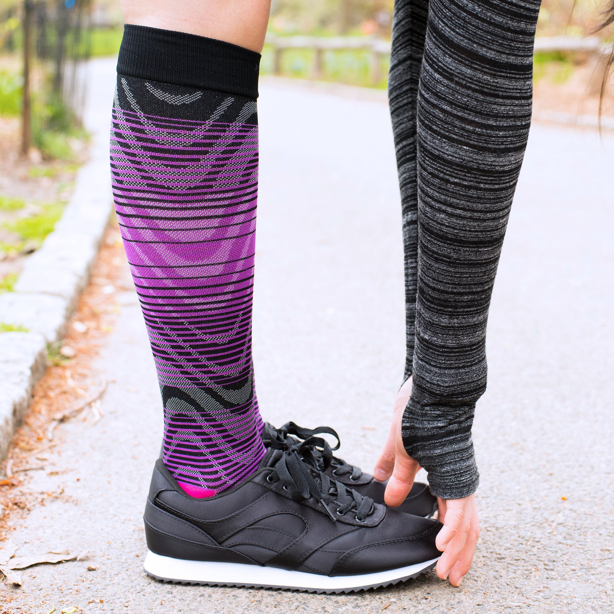 Ombre Waves | Athleisure Compression Socks For Men & Women