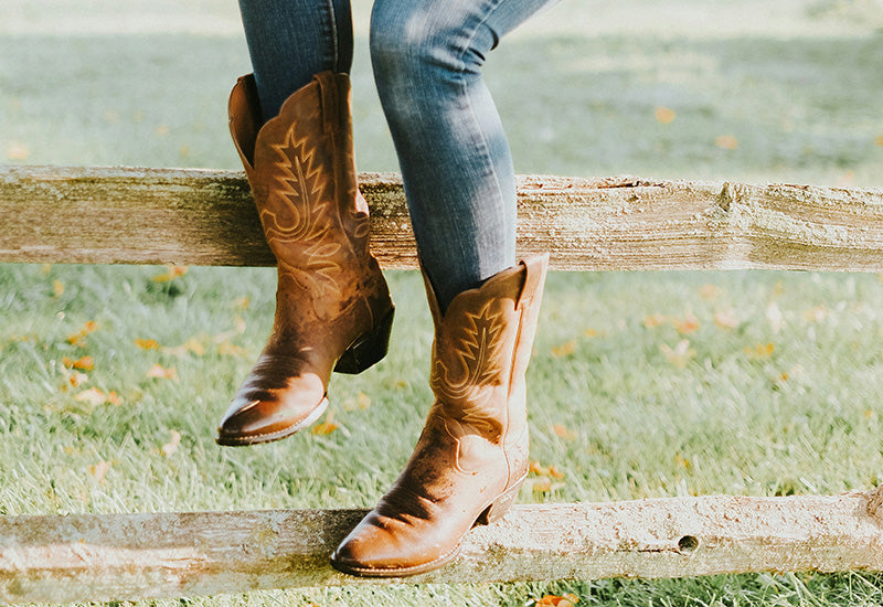Cowboy boots styled with compression socks — Dr. Motion blog cover