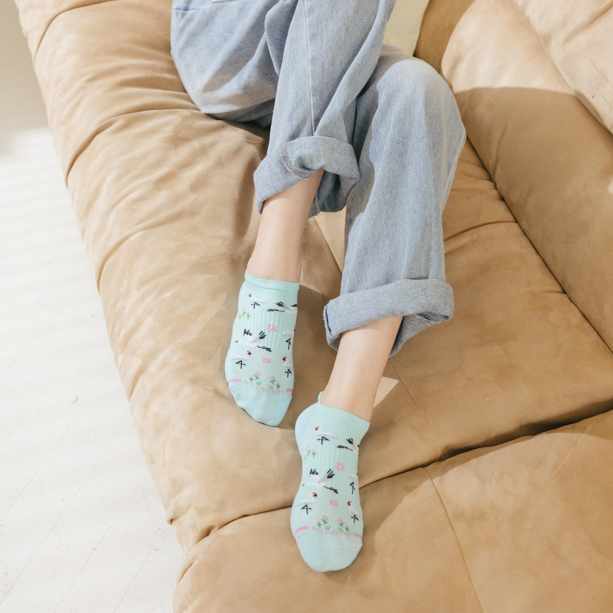 Ankle Compression Socks For Women | Dr. Motion | Whooping Cranes