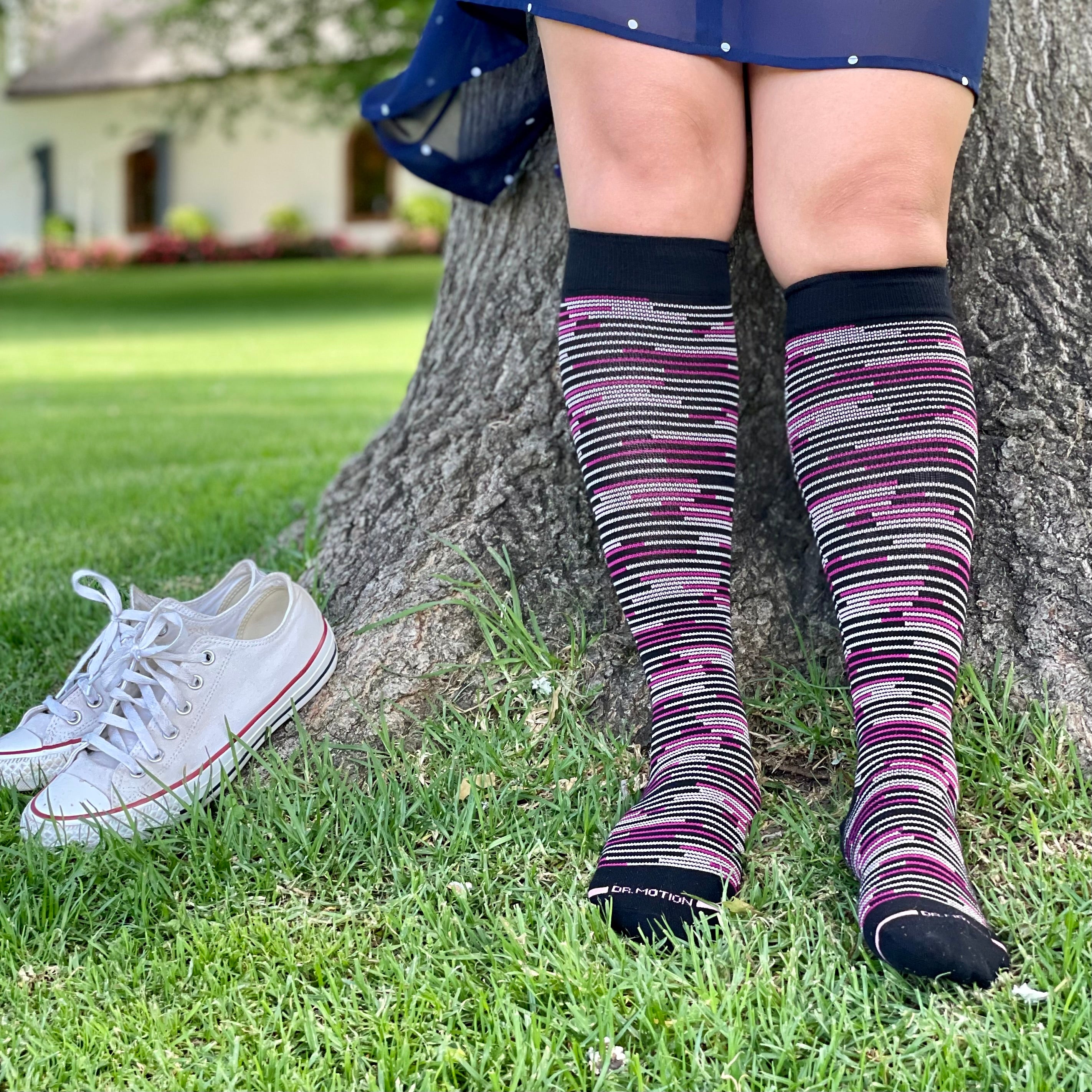 Open Free-Feed | Knee-High Compression Socks For Women