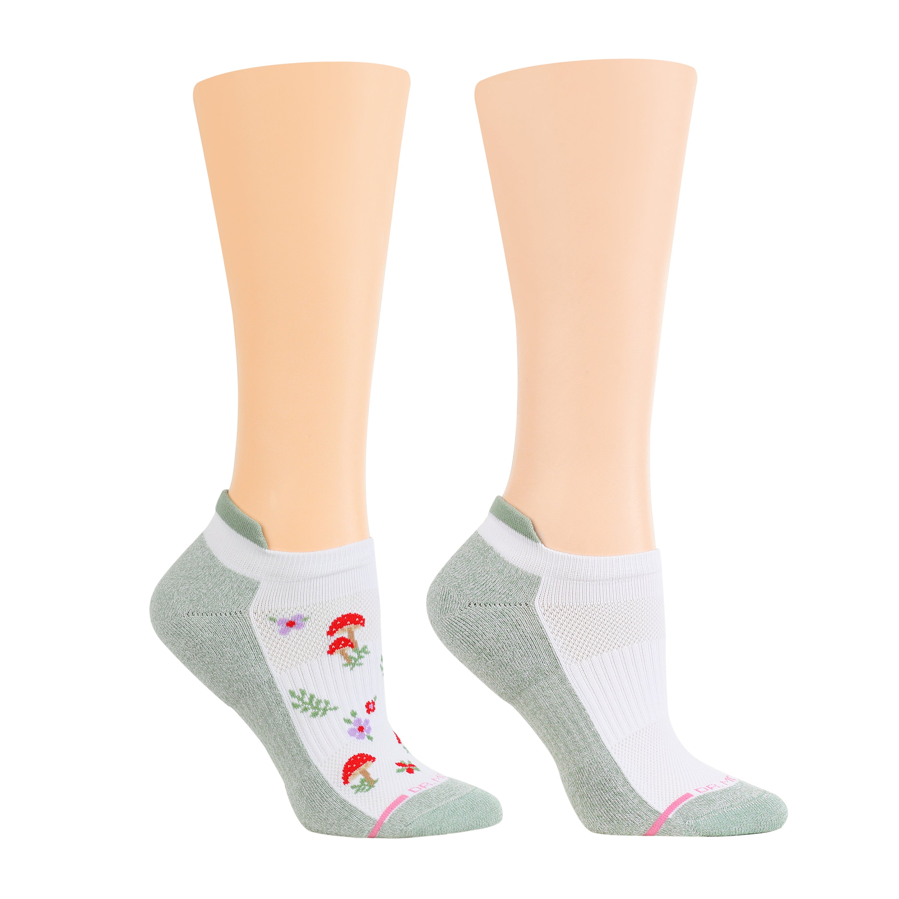 Mushroom Floral | Ankle Compression Socks For Women