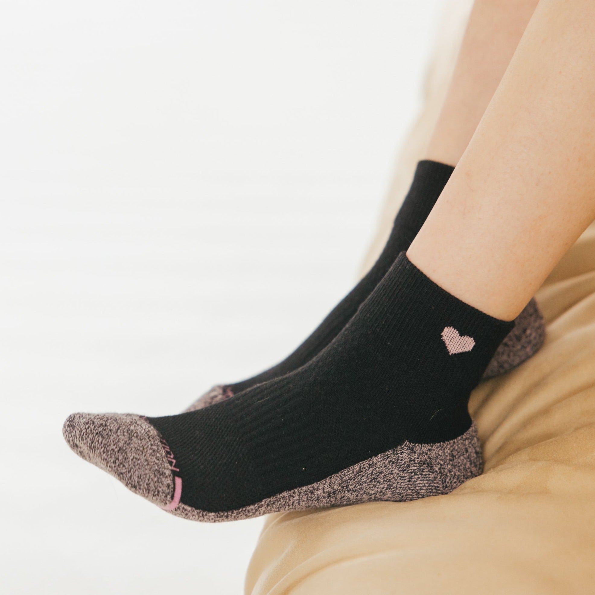 Heart | Quarter Compression Socks For Women