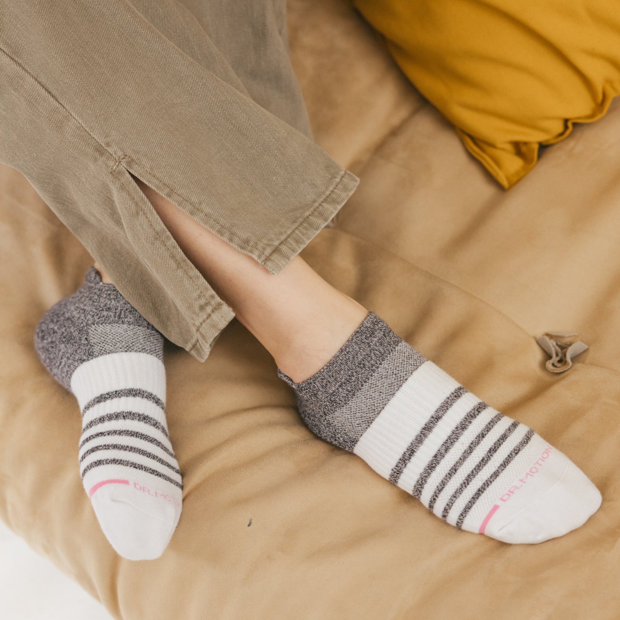Contrast Stripe | Ankle Compression Socks For Women