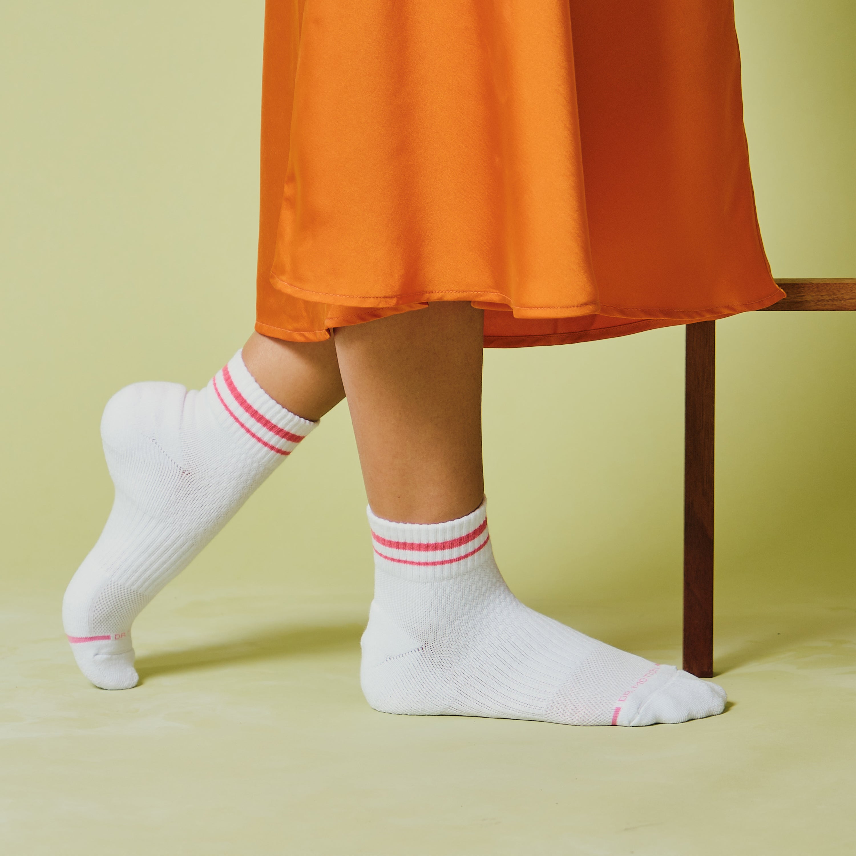 Varied Varsity Ribbed Cuff | Quarter Compression Socks For Women