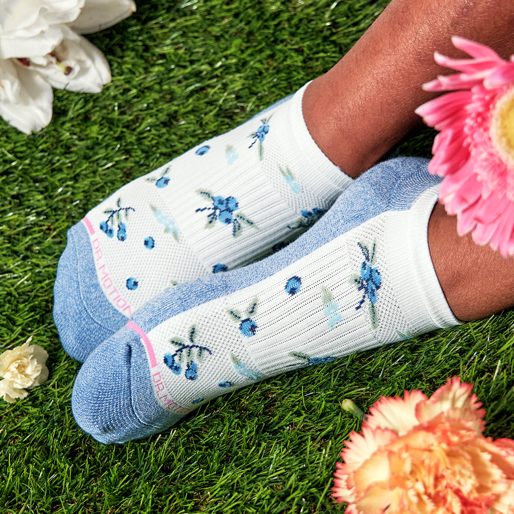 Blueberries | Ankle Compression Socks For Women