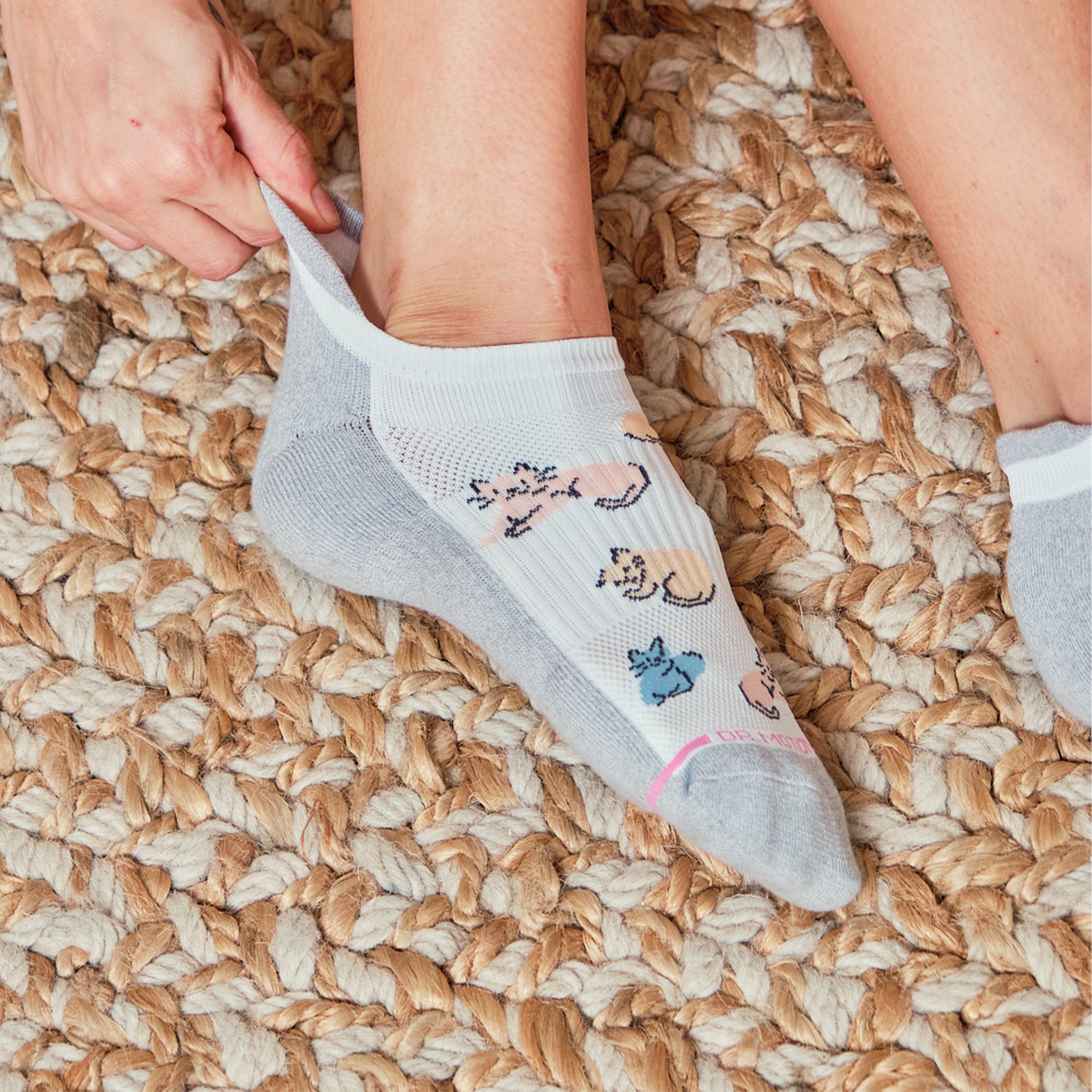 Cats All Over | Ankle Compression Socks For Women