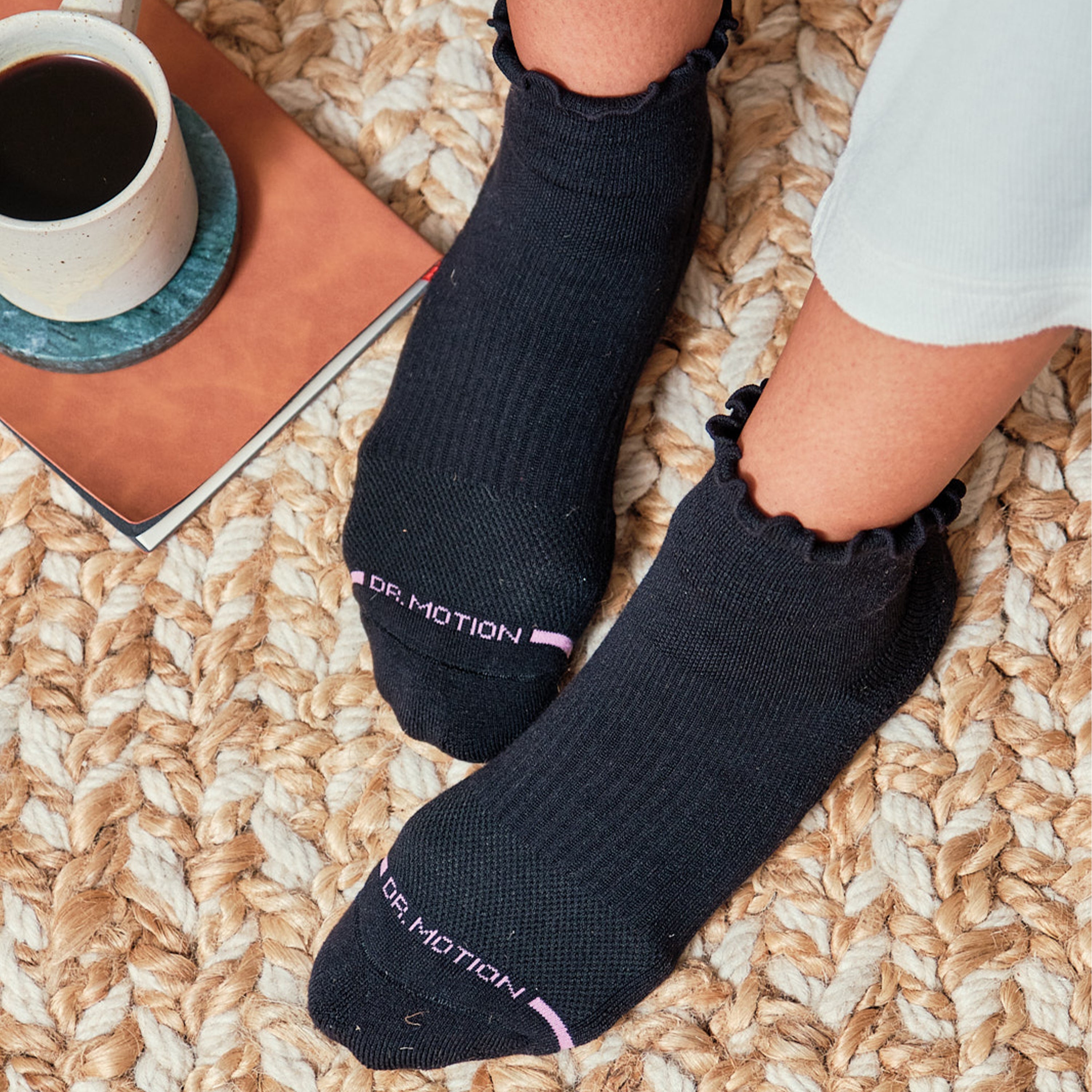 Basic Lettuce Edge | Quarter Compression Socks For Women