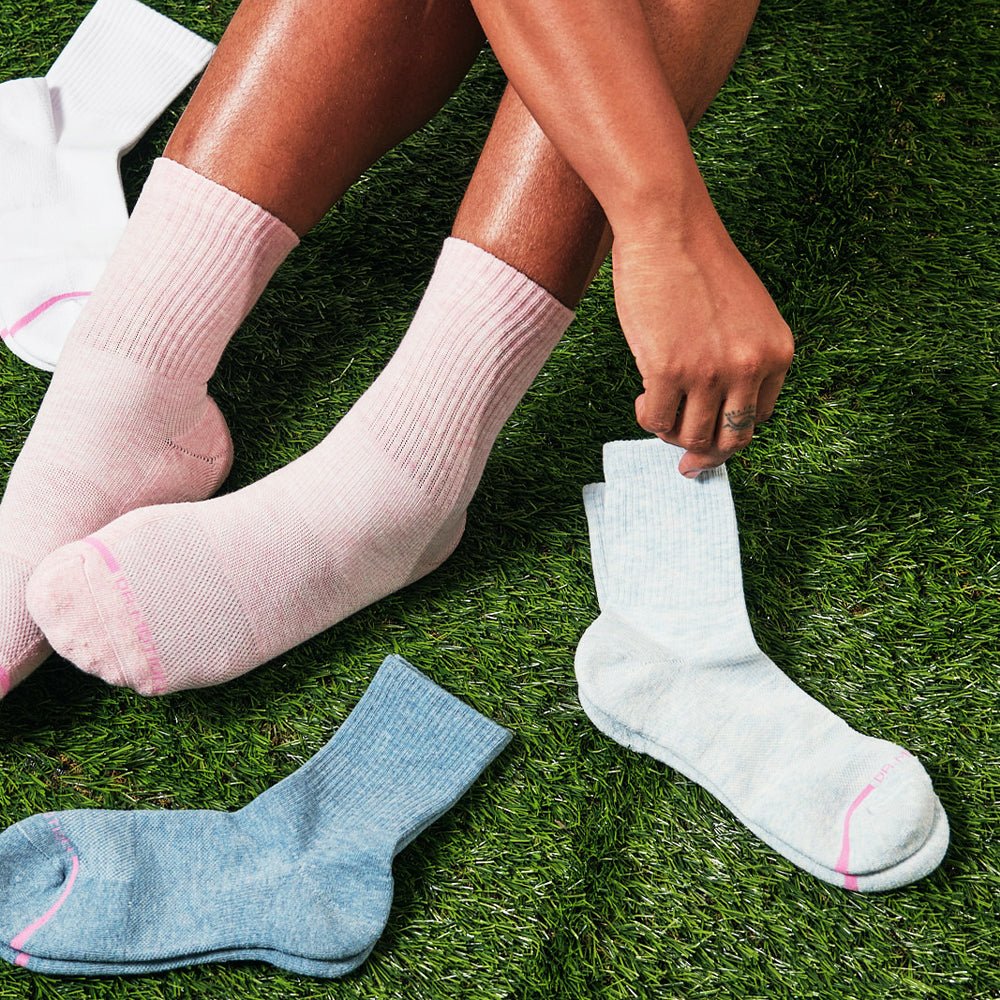 Ribbed | Mid-Crew Compression Socks For Women