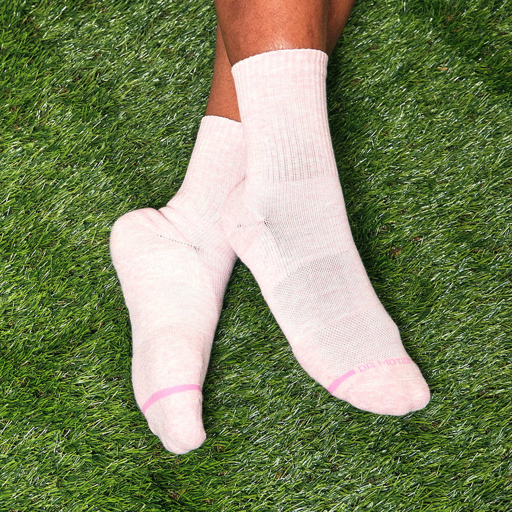 Ribbed | Mid-Crew Compression Socks For Women
