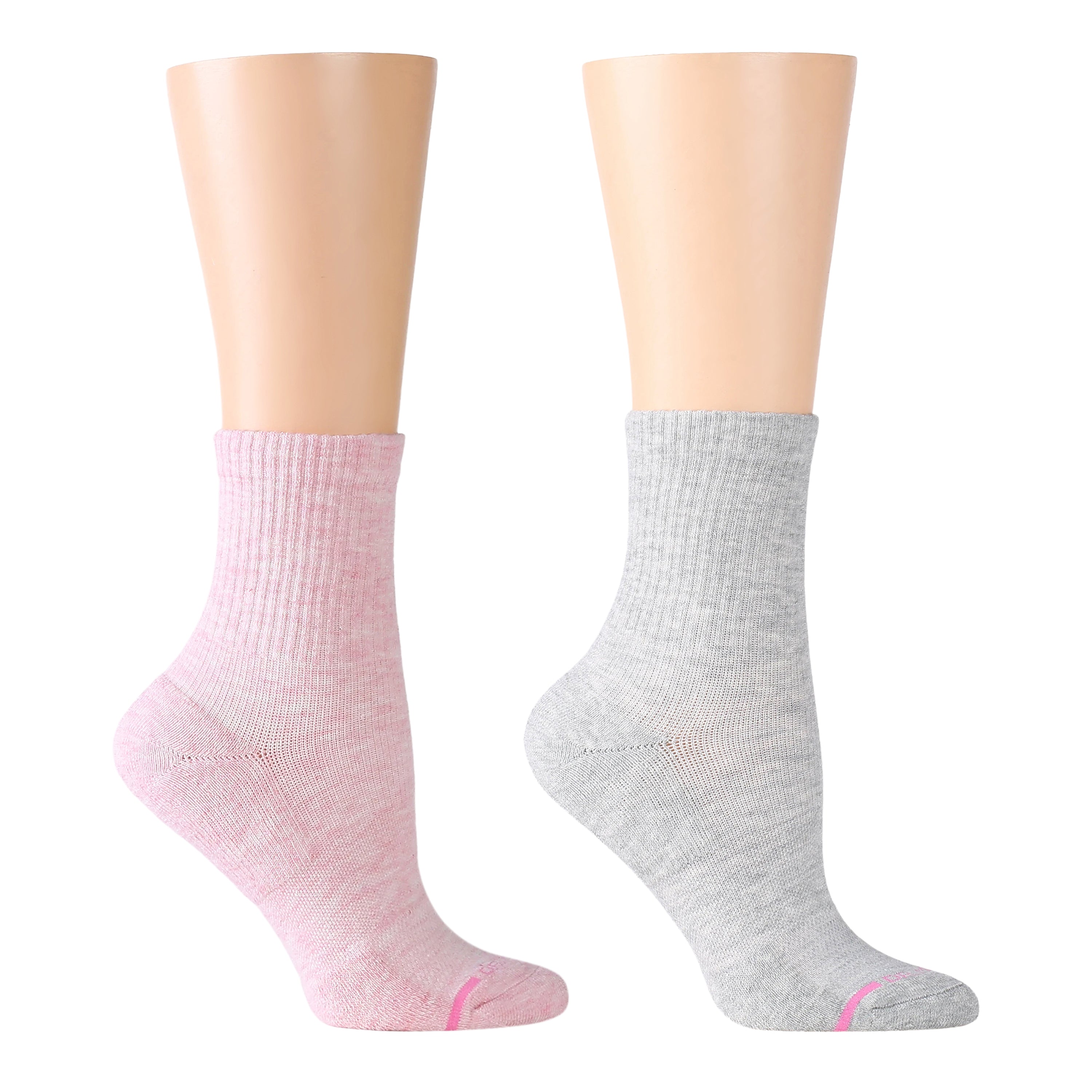 Ribbed | Mid-Crew Compression Socks For Women