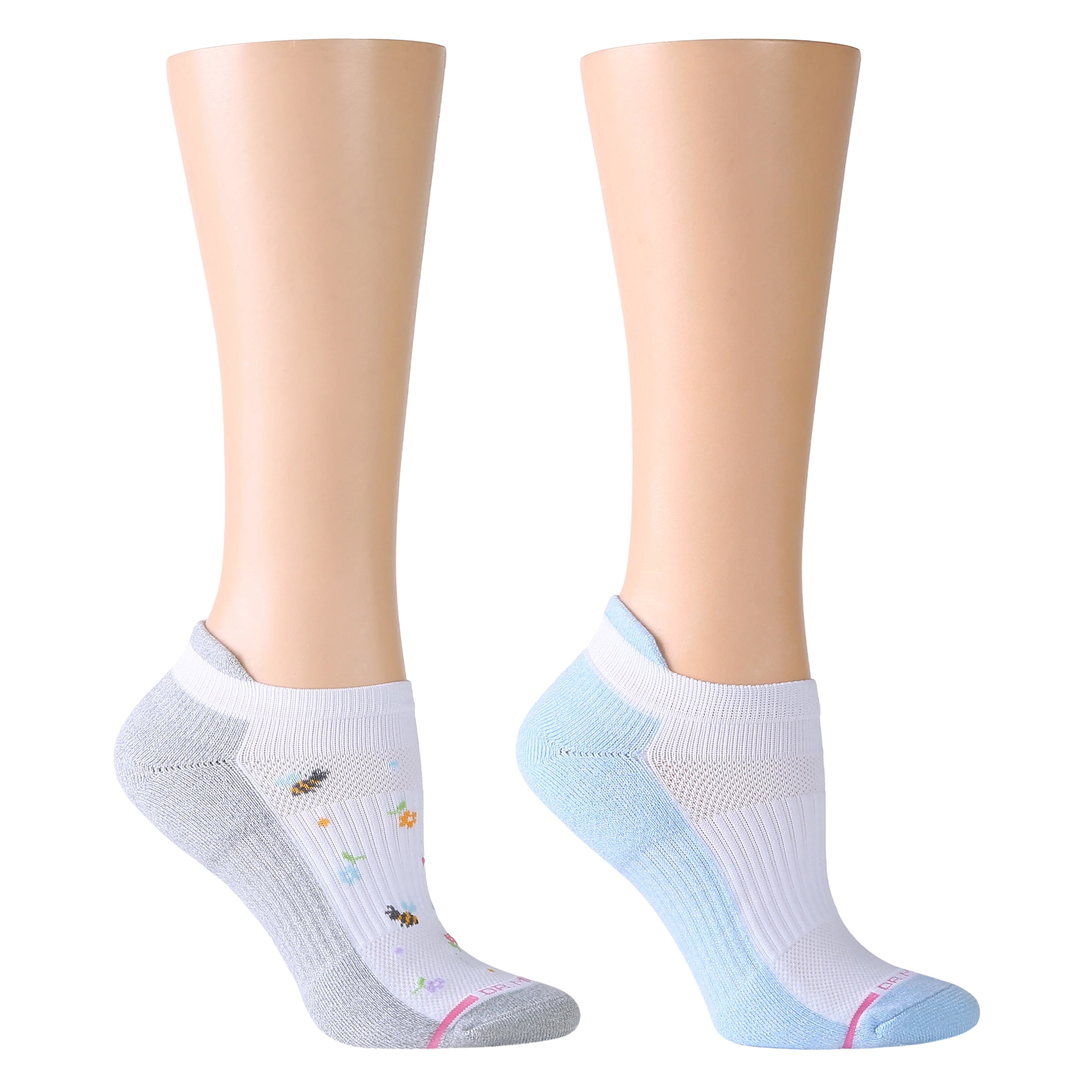 Flowers And Bees | Ankle Compression Socks For Women