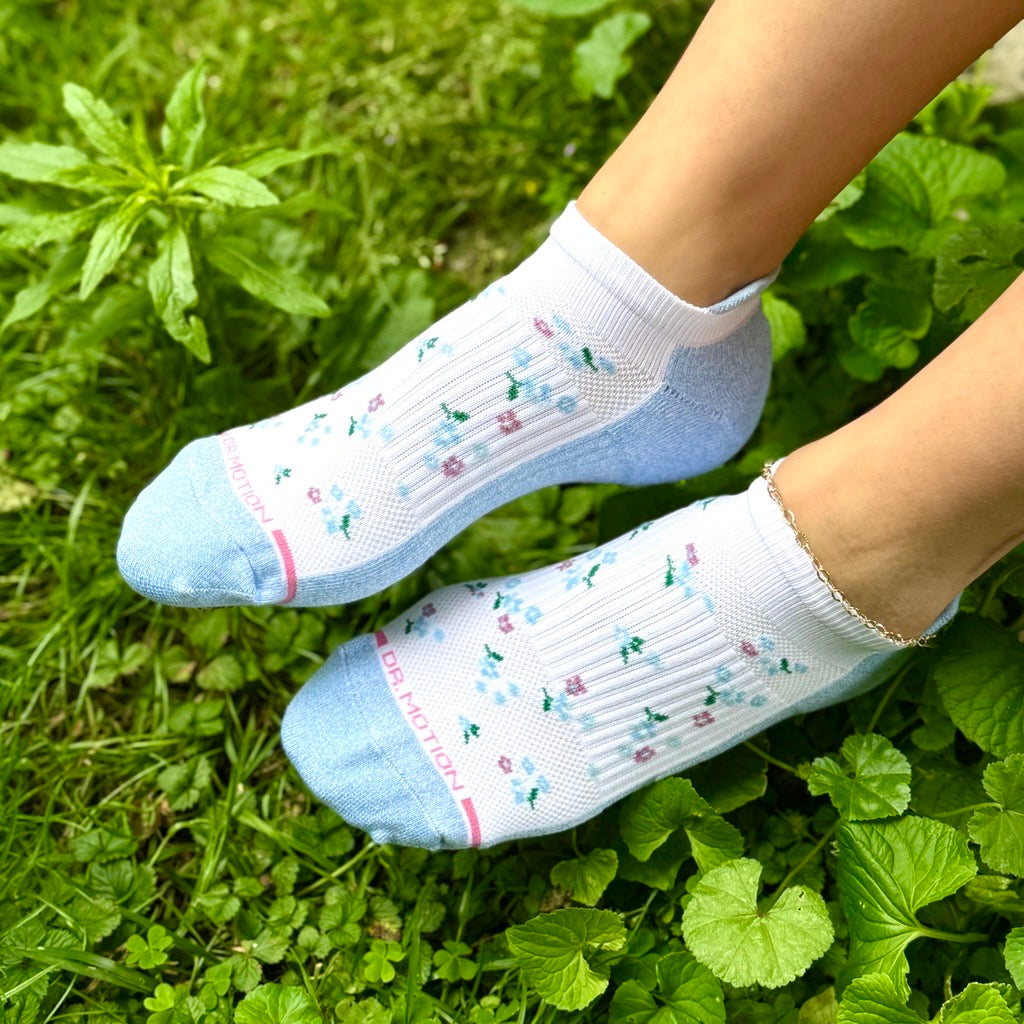 Lily Floral | Ankle Compression Socks For Women
