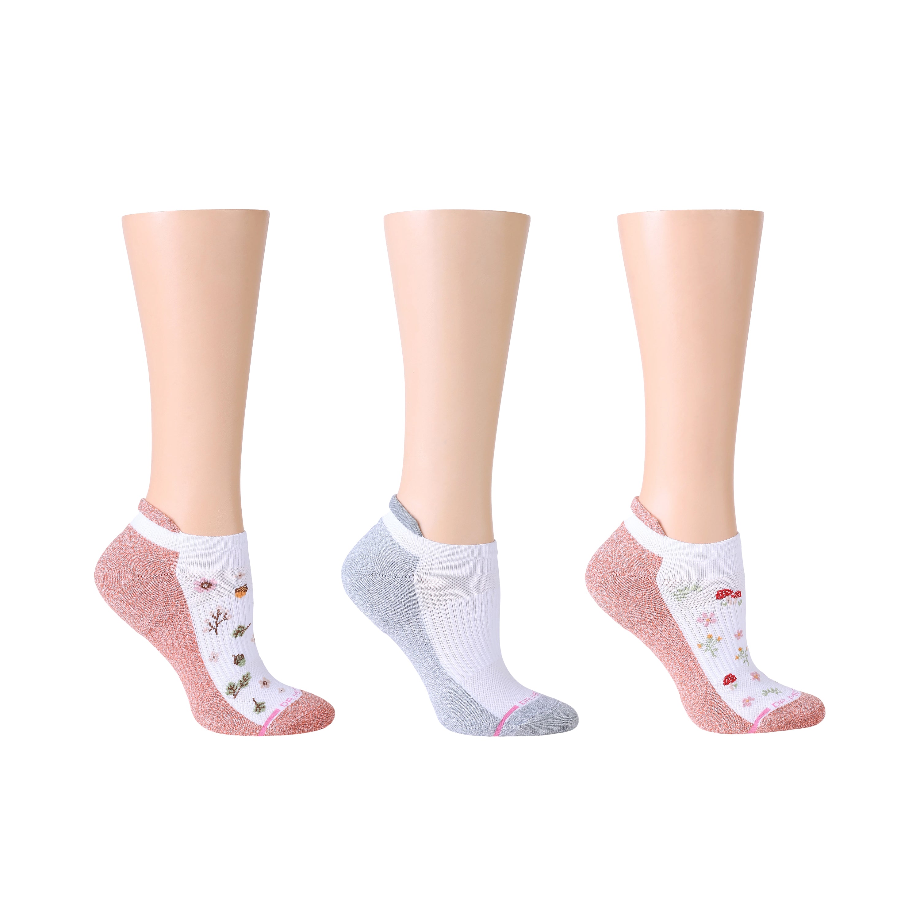 Acorn Floral | Ankle Compression Socks For Women