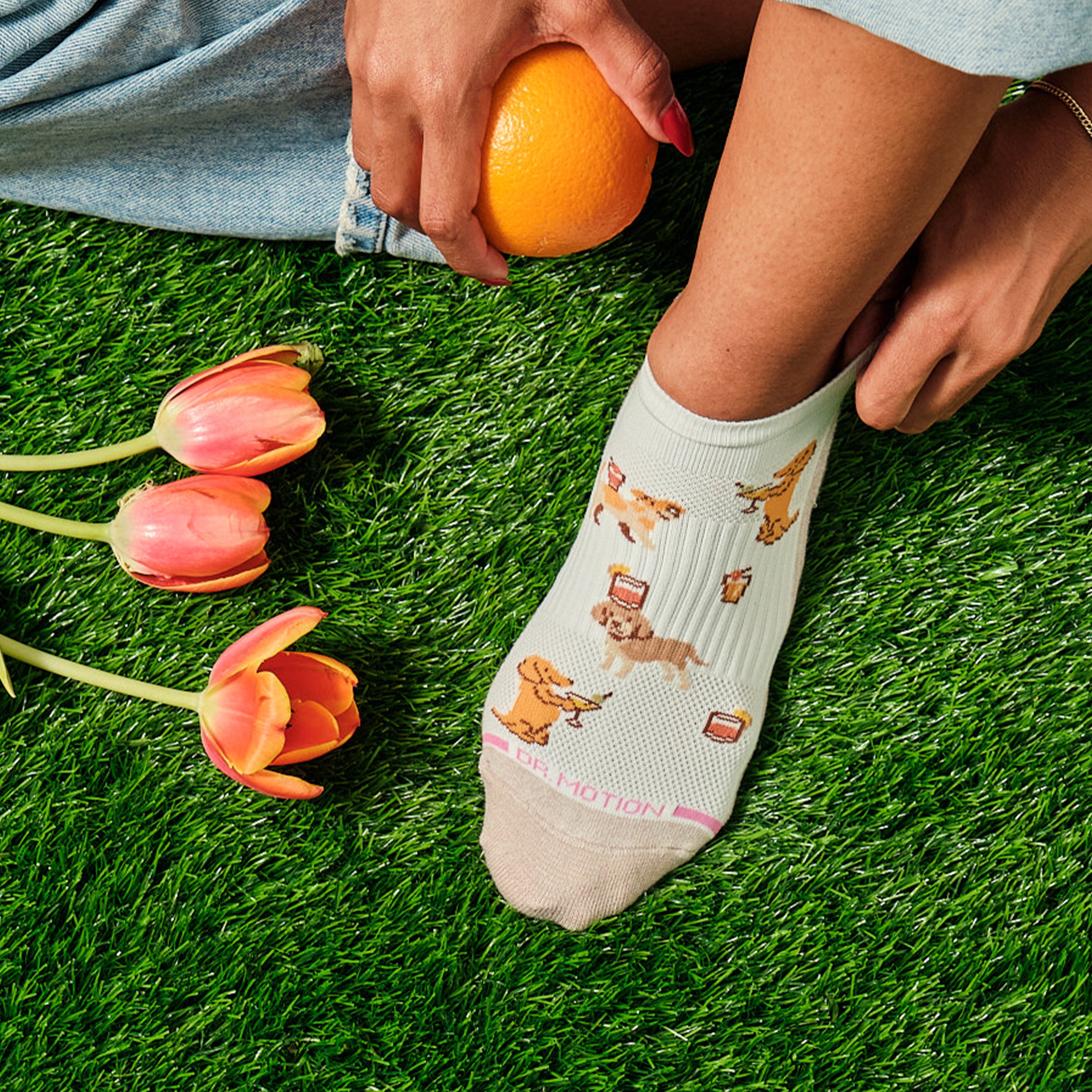 Cocktail Dogs | Ankle Compression Socks For Women