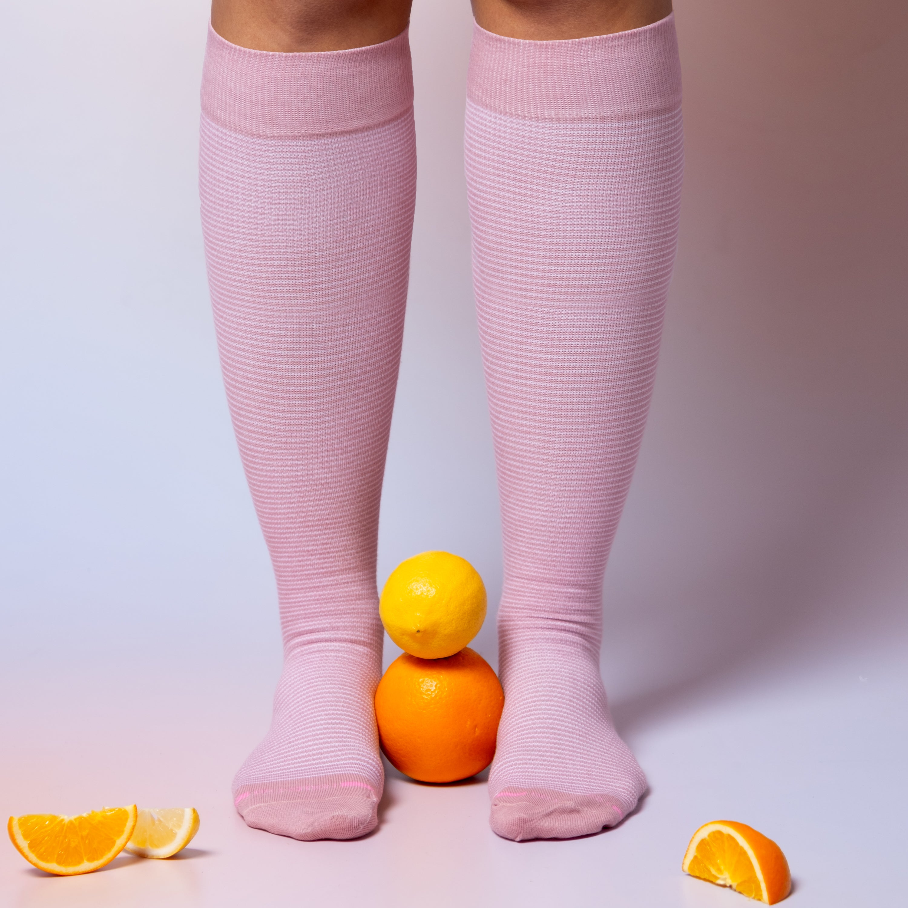 Microstripe | Knee-High Compression Socks For Women