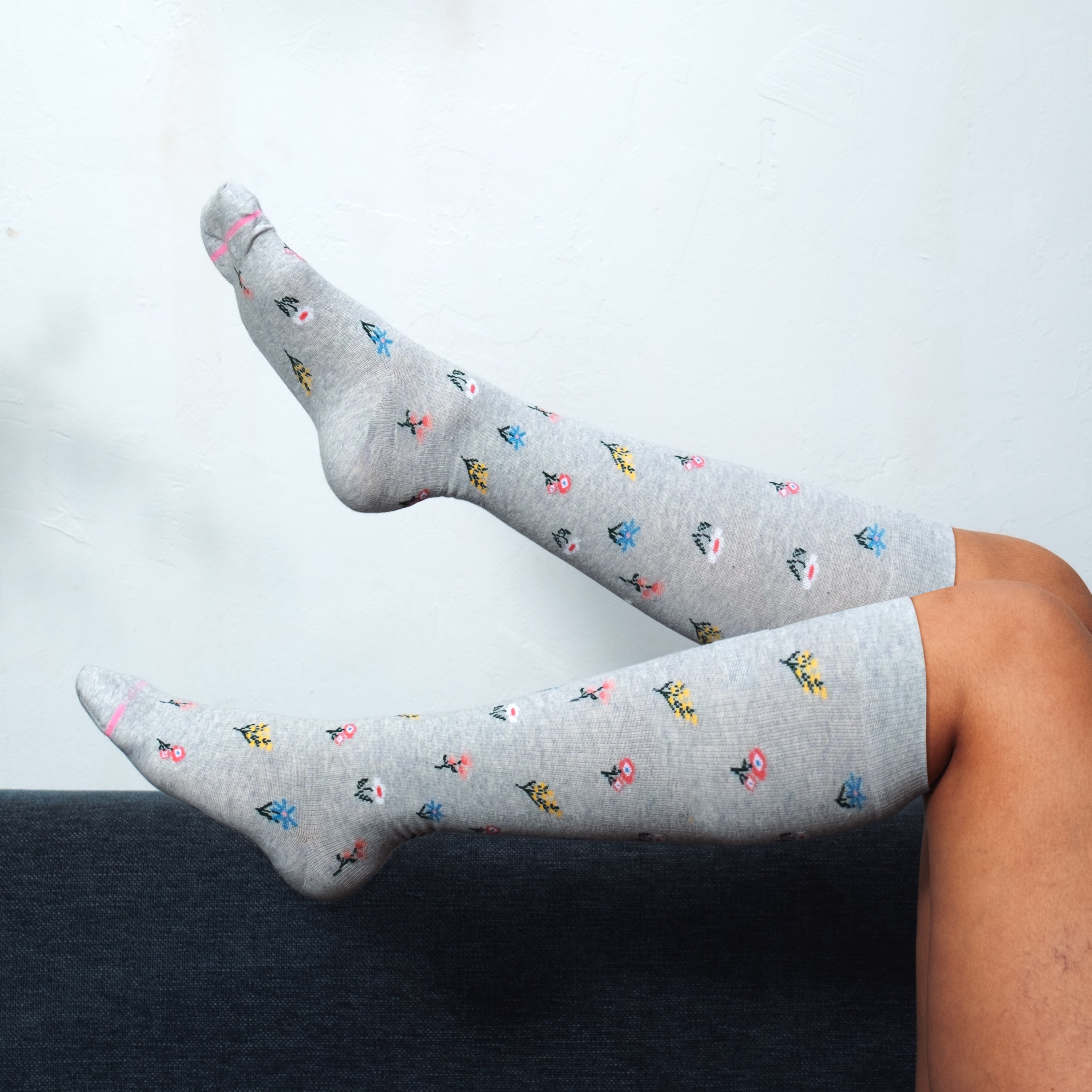 Fancy Floral | Knee-High Compression Socks For Women