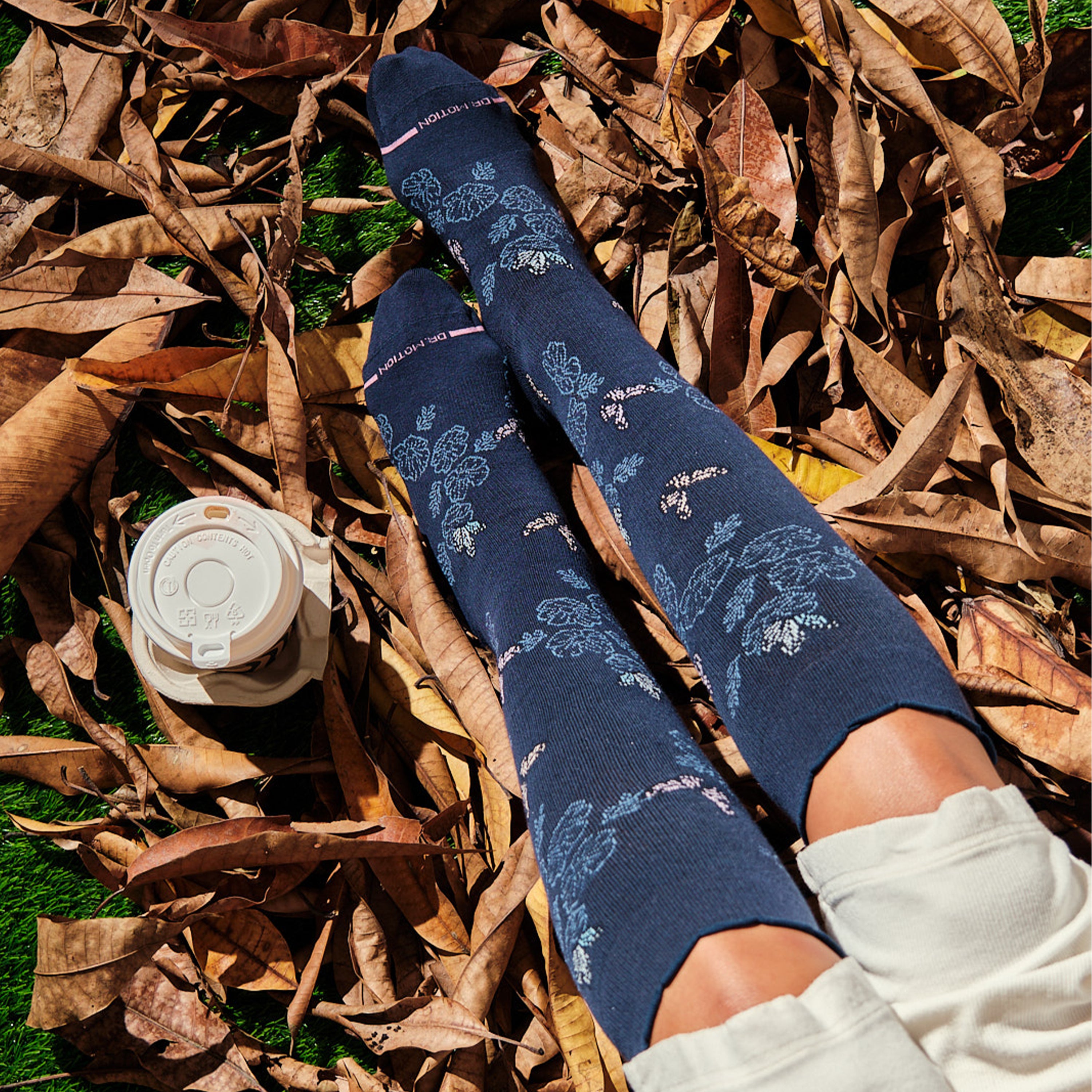 Whimsical Butterflies | Knee-High Compression Socks For Women