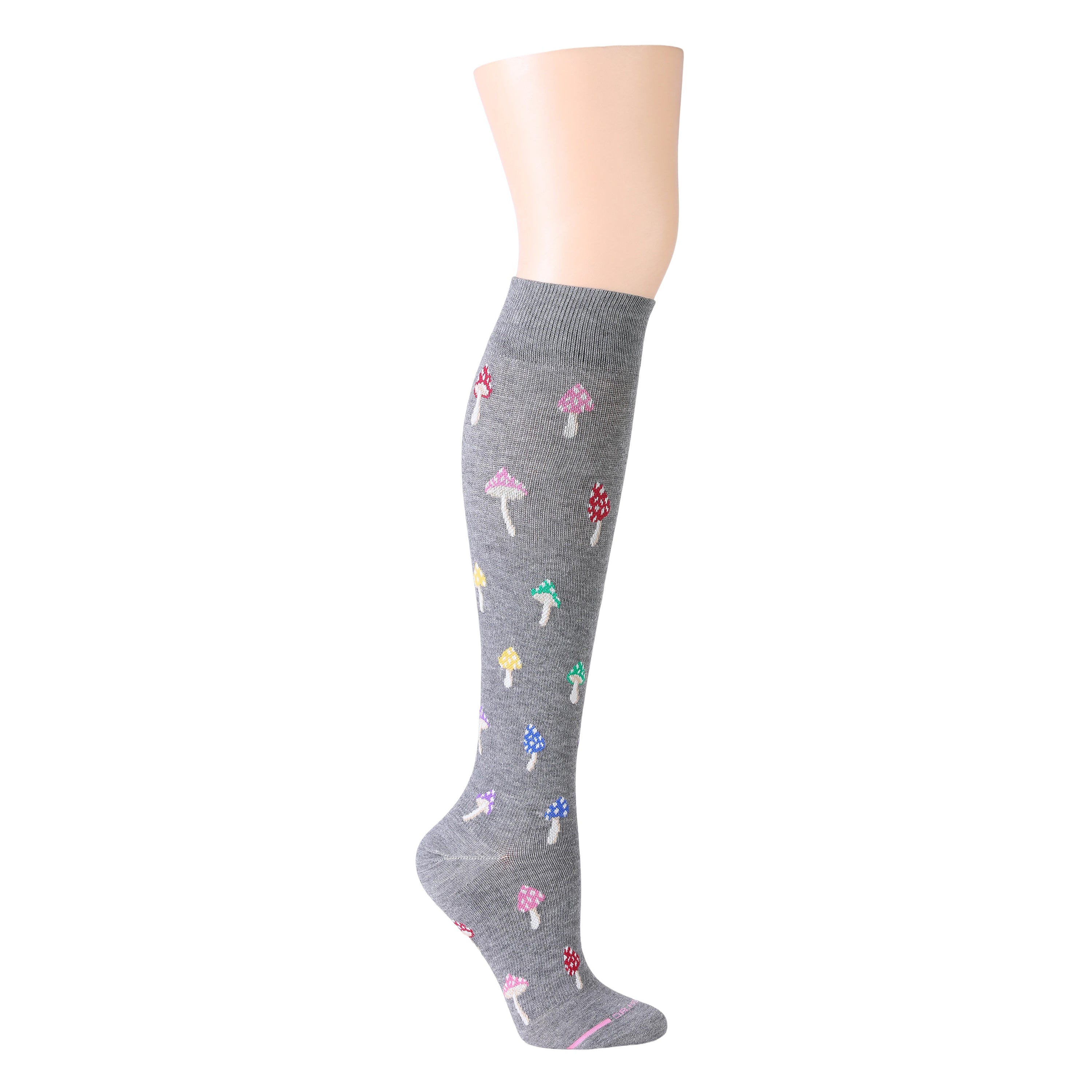 Colorful Shrooms | Knee-High Compression Socks For Women