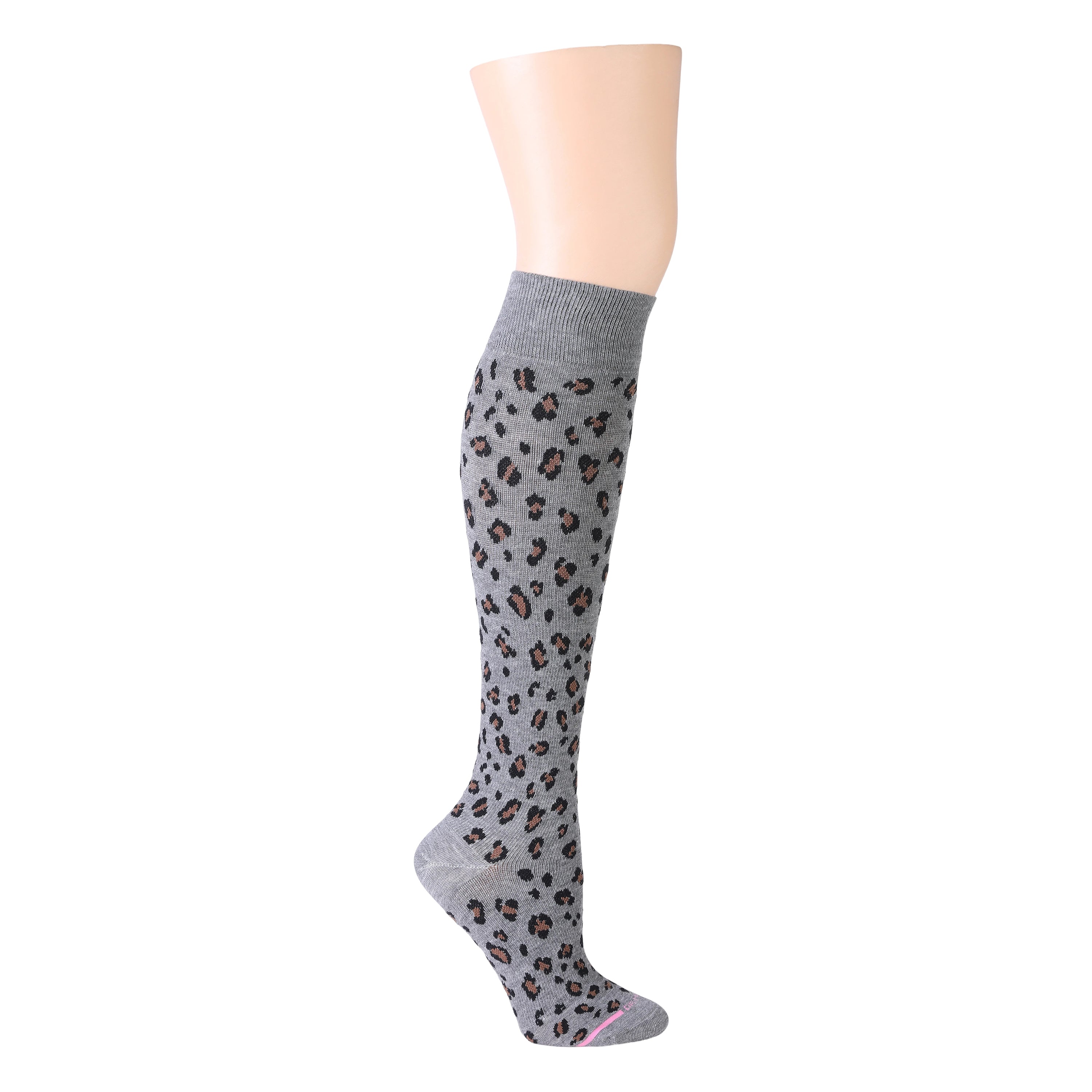 Leopard Print | Wide Calf Knee-High Compression Socks For Women