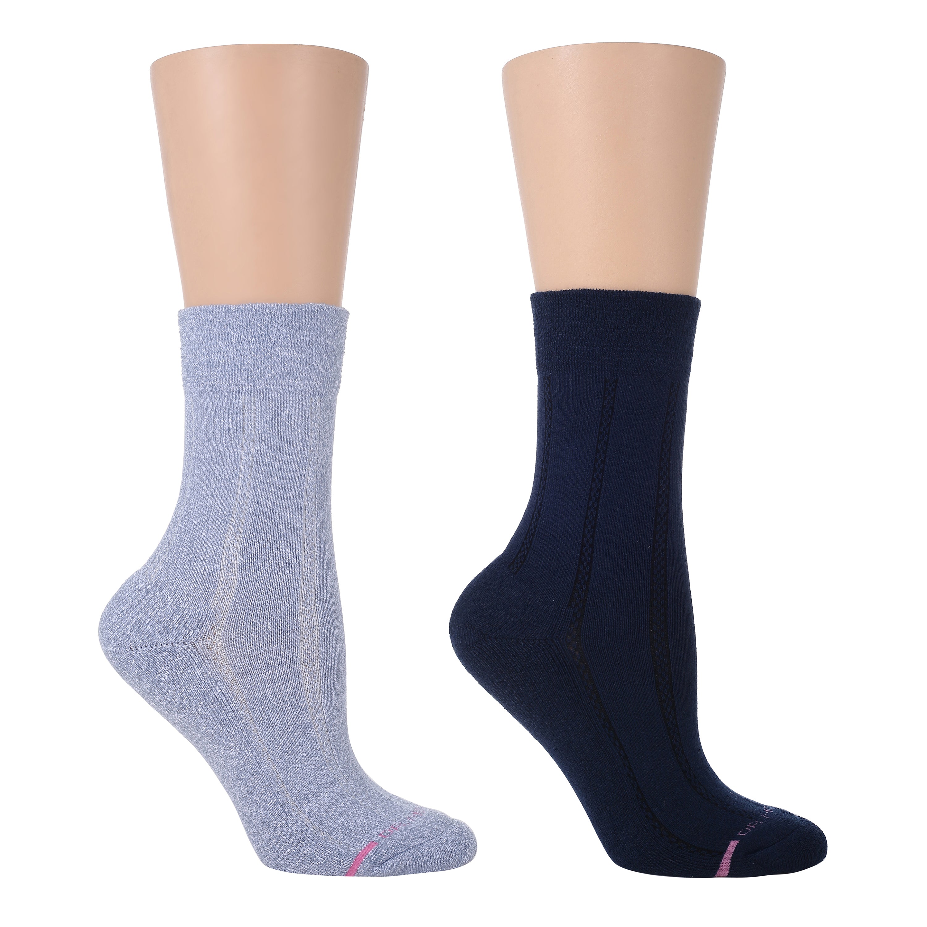 Texture Column | Diabetic Half-Cushion Socks For Women