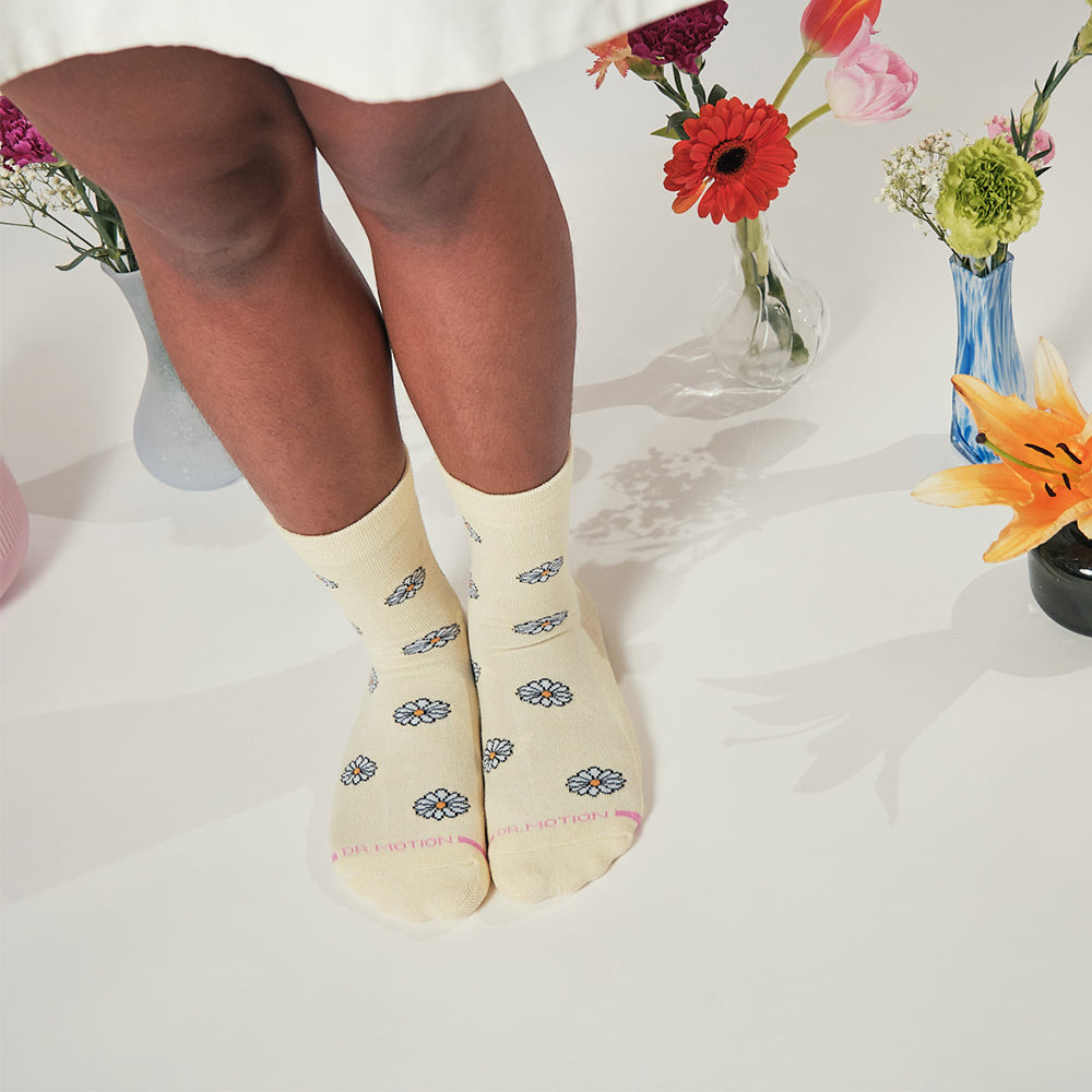 Simple Daisy | Diabetic Half Cushion Socks For Women