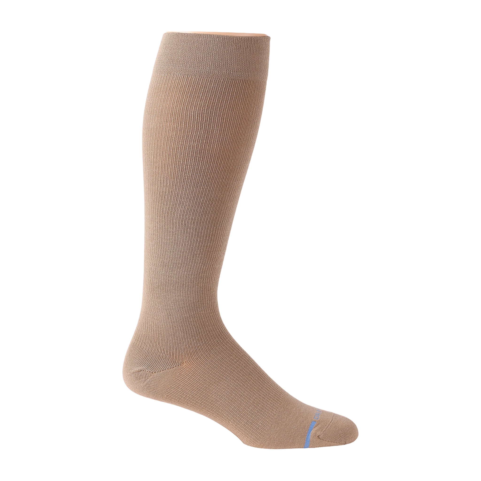 Solid Cotton Blend | Knee-High Compression Socks For Men