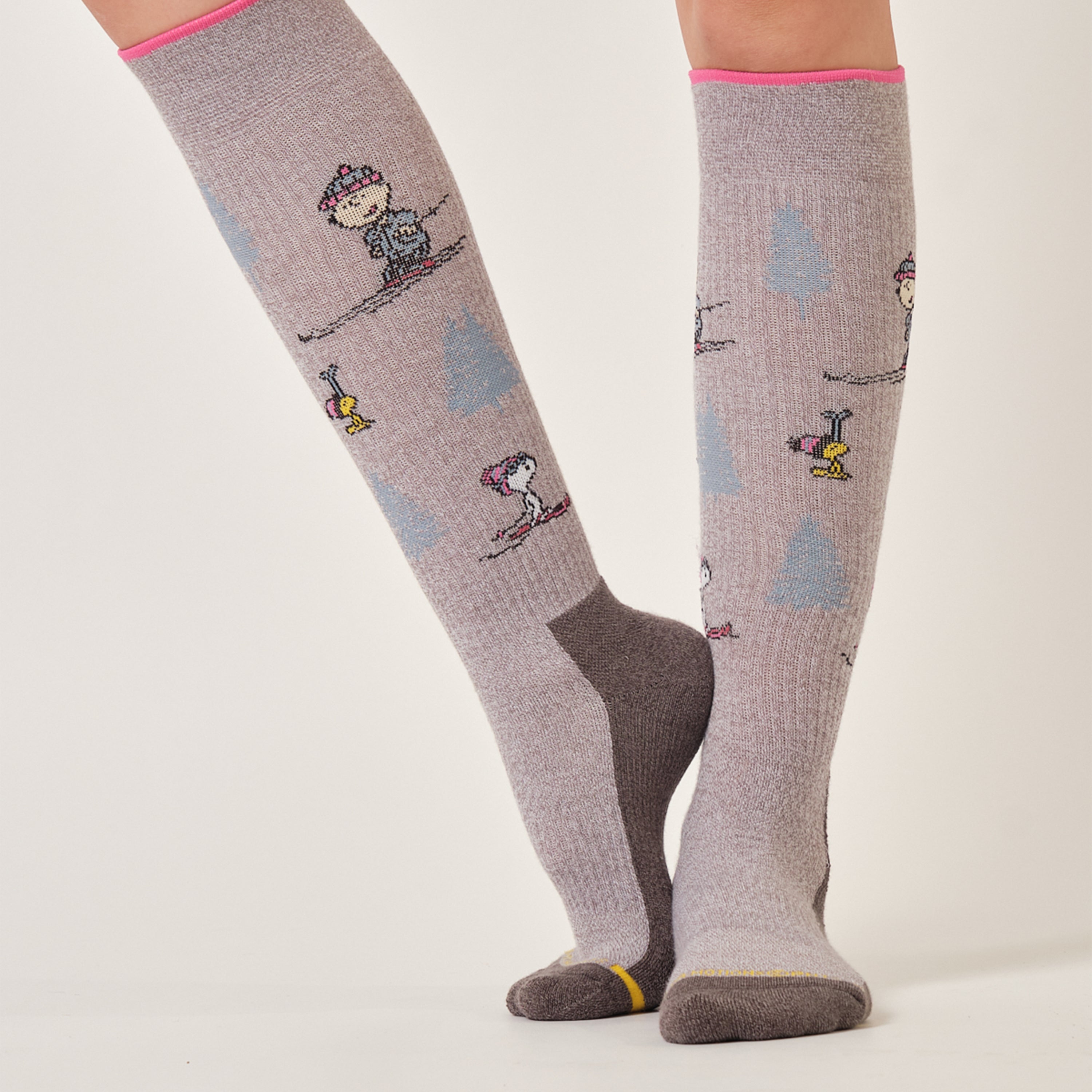 Peanuts Ski Trip | Cmopression Outdoor Knee-High For Women