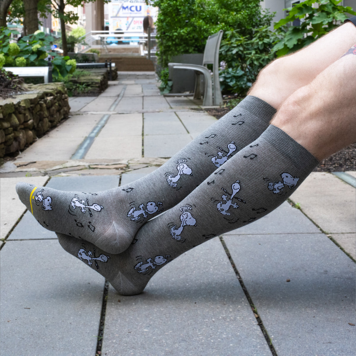 Dancing Snoopy | Knee-High Compression Socks For Men