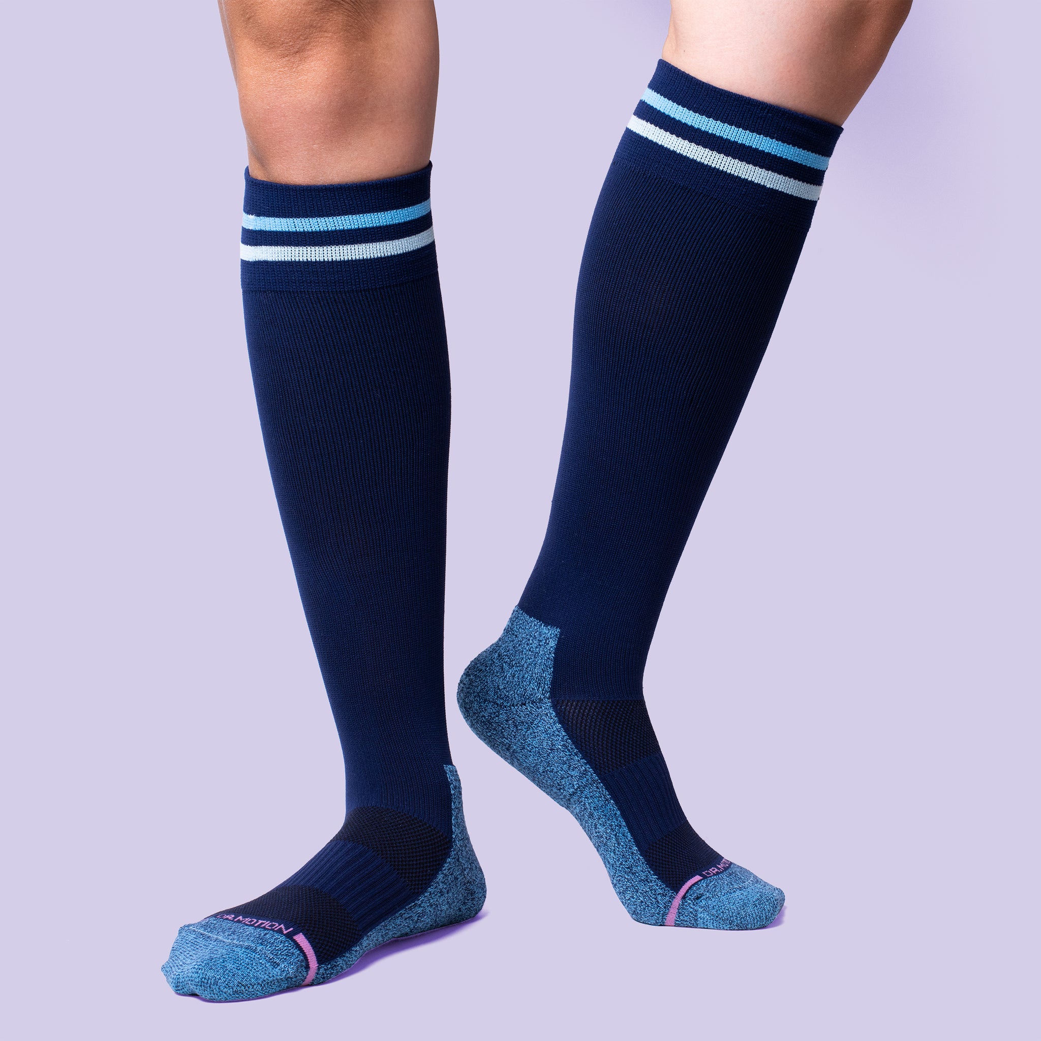 Cuff Stripe | Knee-High Compression Socks For Women