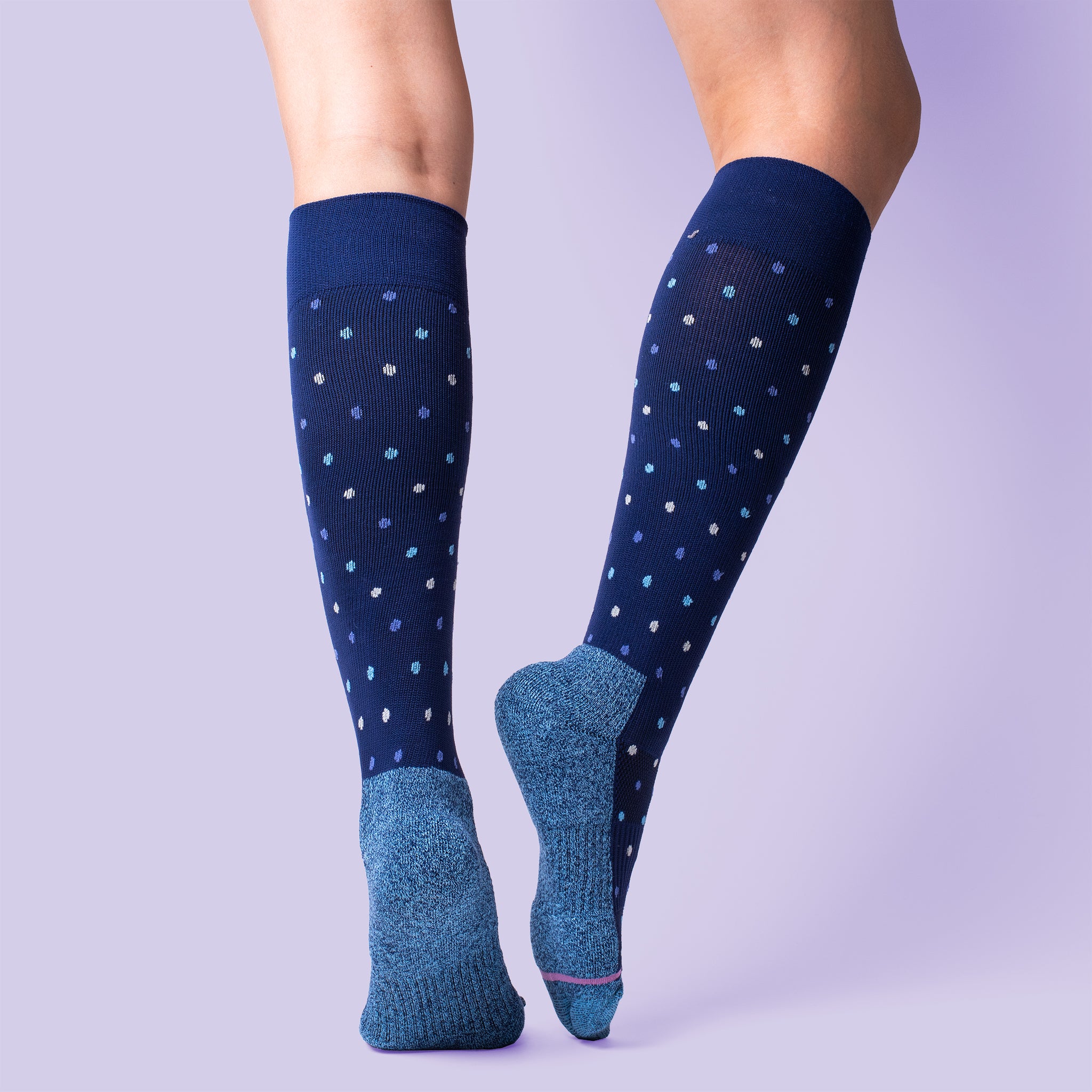 Dots | Knee-High Compression Socks For Women