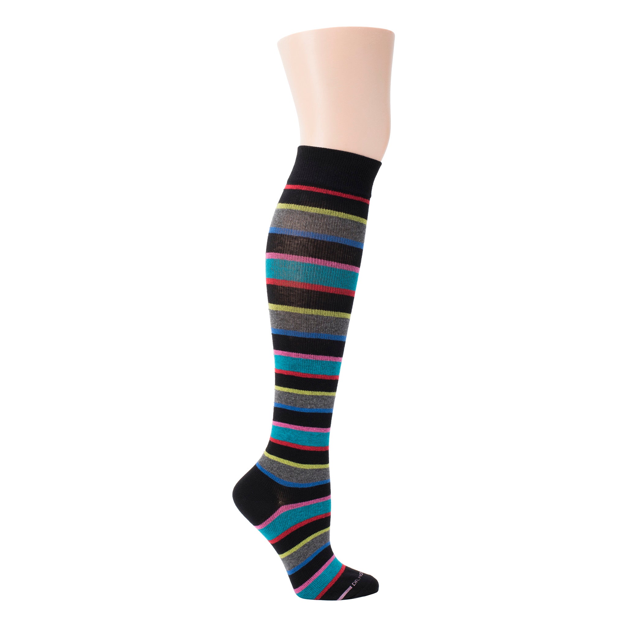 Bright Stripes | Knee-High Compression Socks For Women