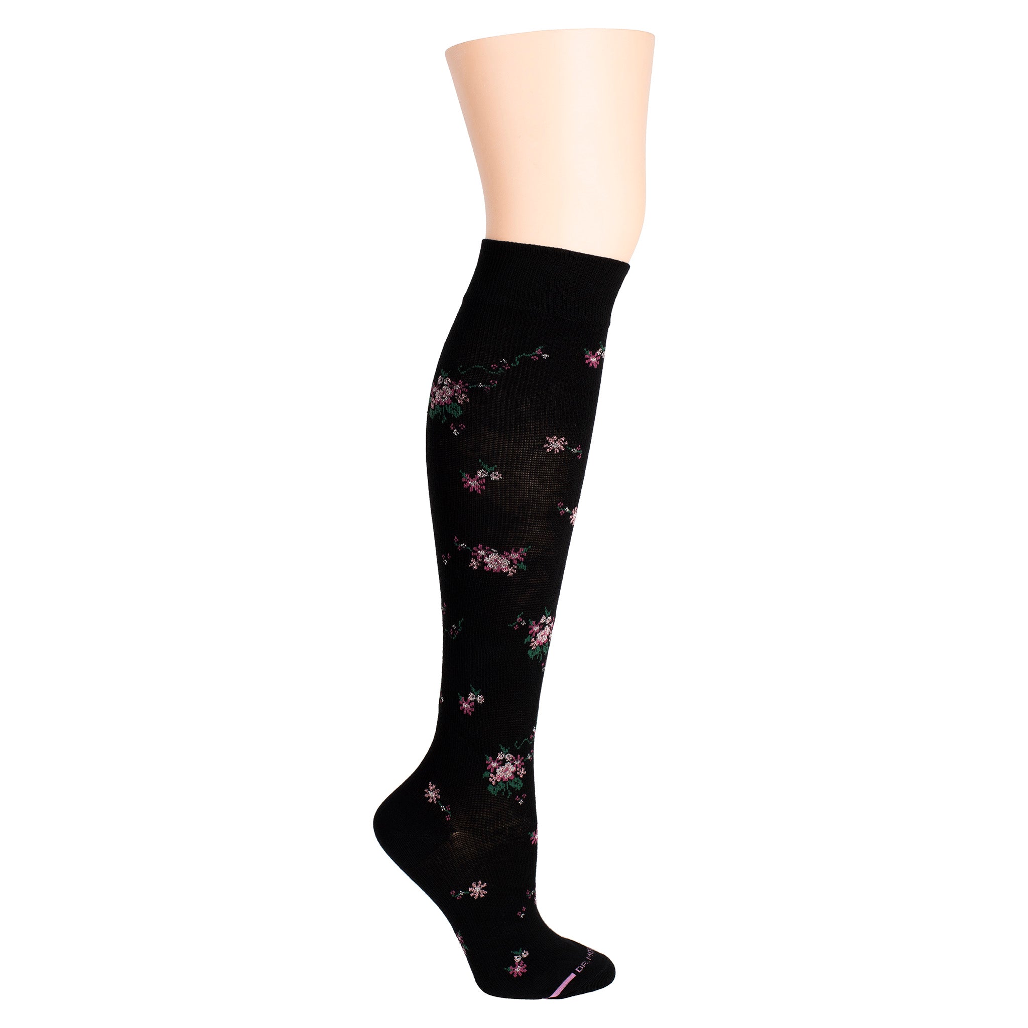 Knee-High Compression Socks For Women | Dr. Motion | Bouquet Floral