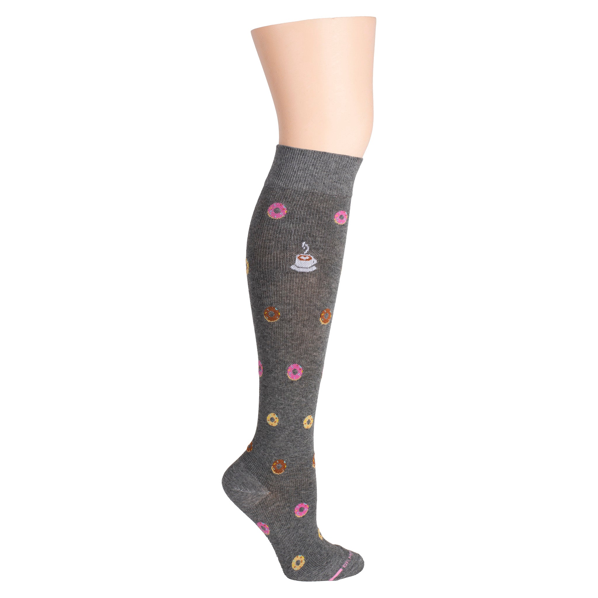 Coffee & Donuts | Knee-High Compression Socks For Women
