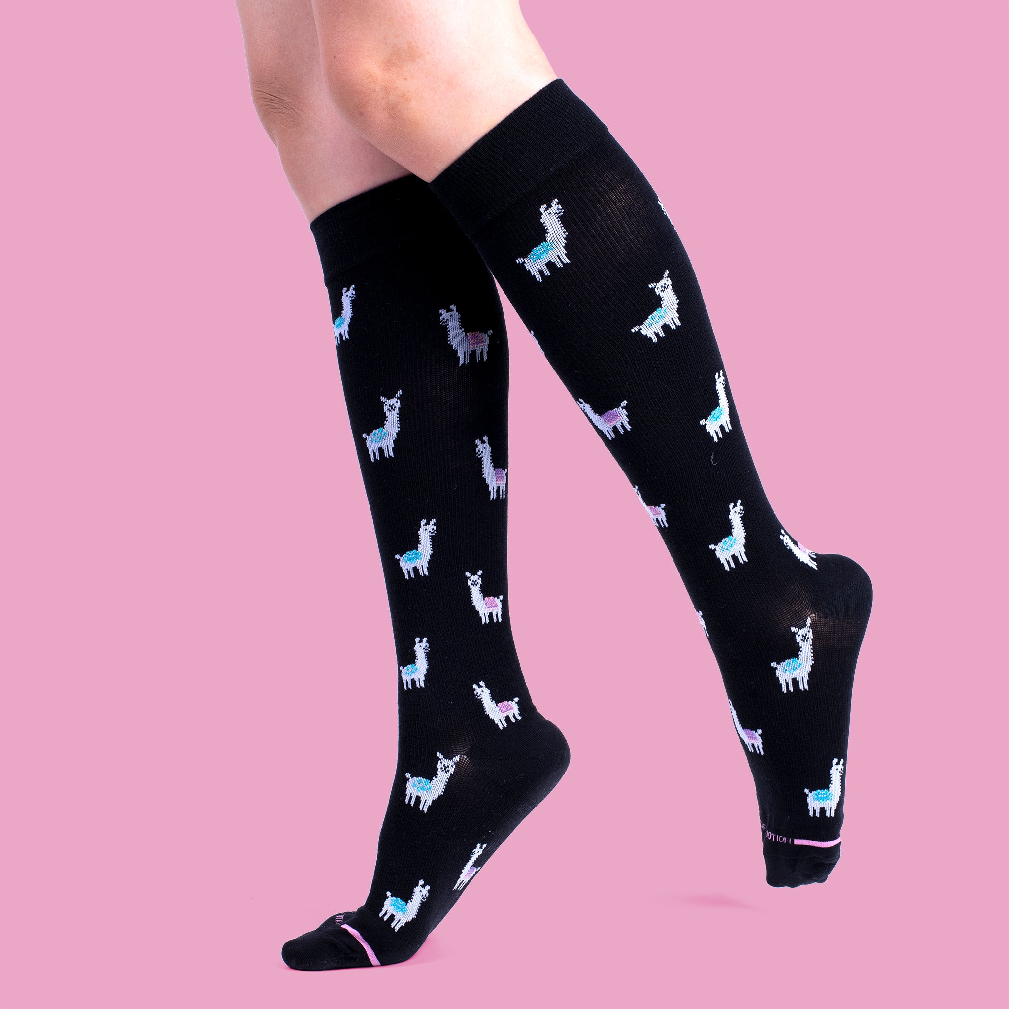 Llama | Knee-High Compression Socks For Women